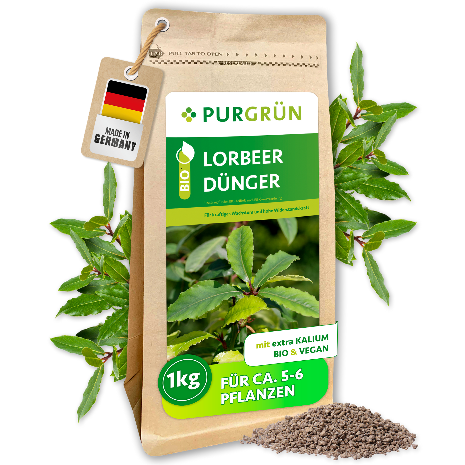 Purgrün Lorbeer-Dünger 1 Liter