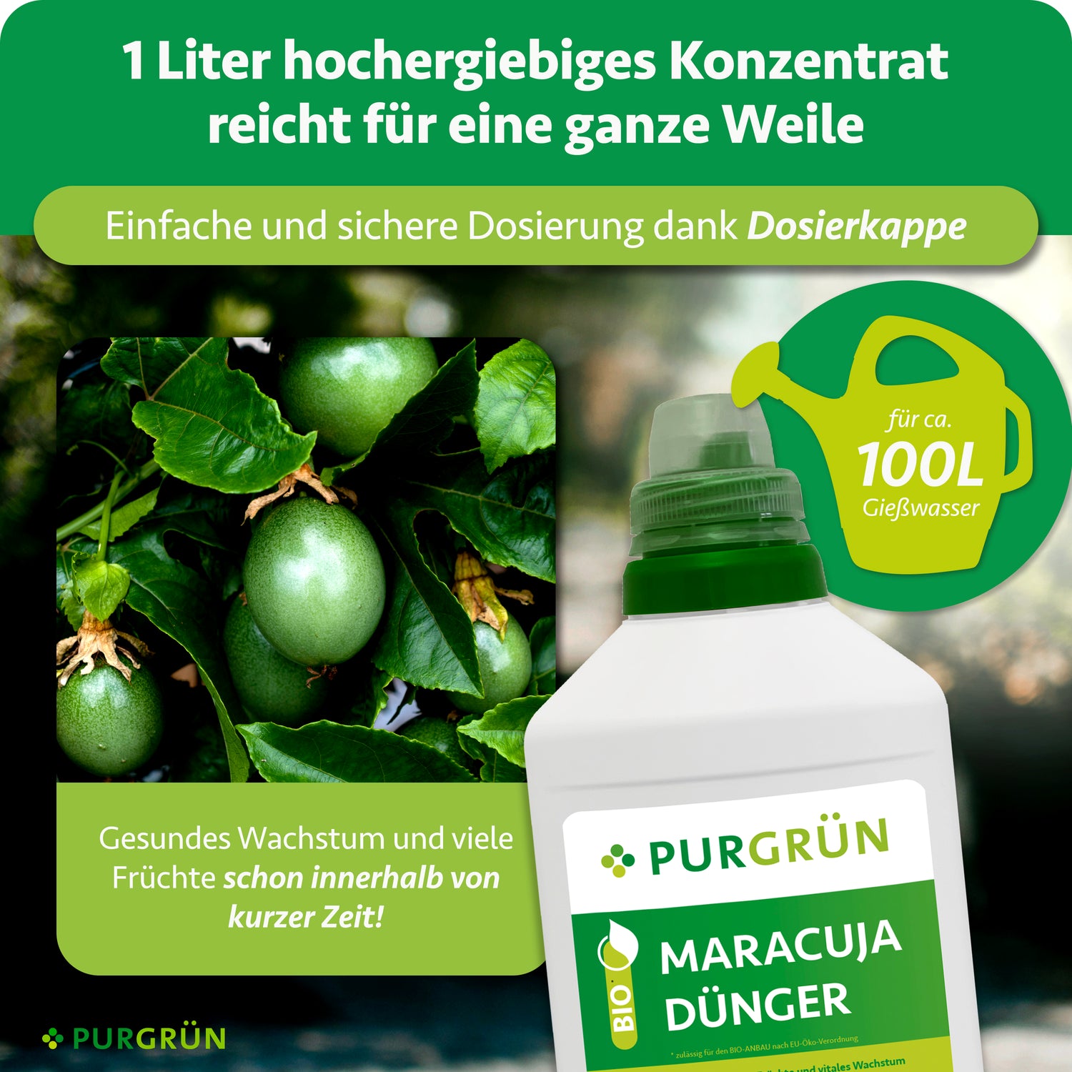 maracuja pflanze düngen Purgrün Bio-Maracuja-Dünger 1 Liter
