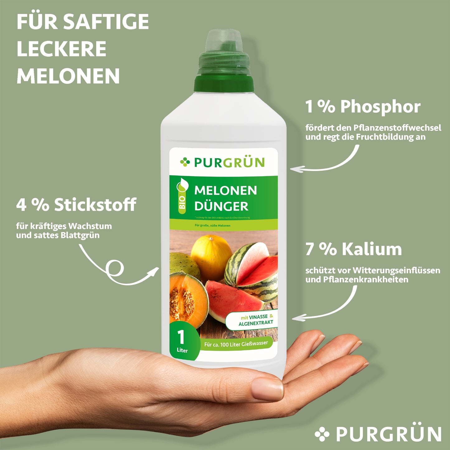 Bio-Melonen-Dünger 1 Liter