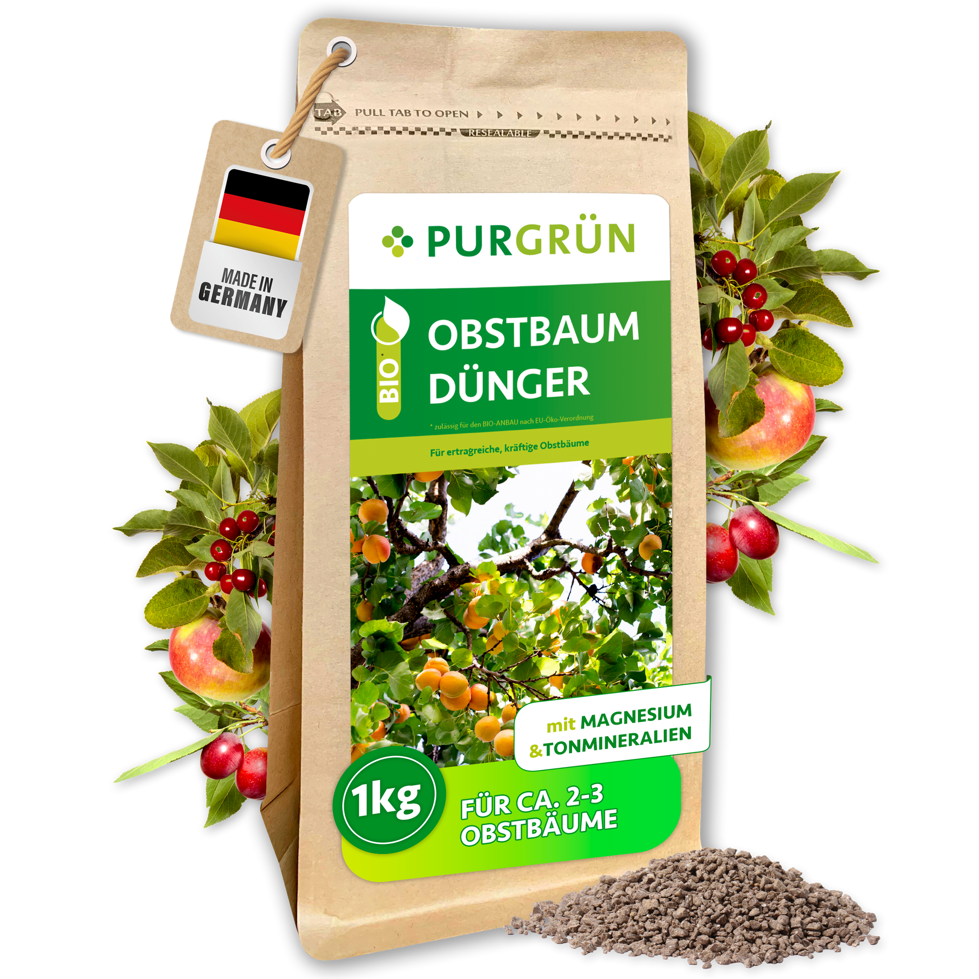 welcher dünger für obstbäume Purgrün Bio-Obstbaum-Dünger 1 kg