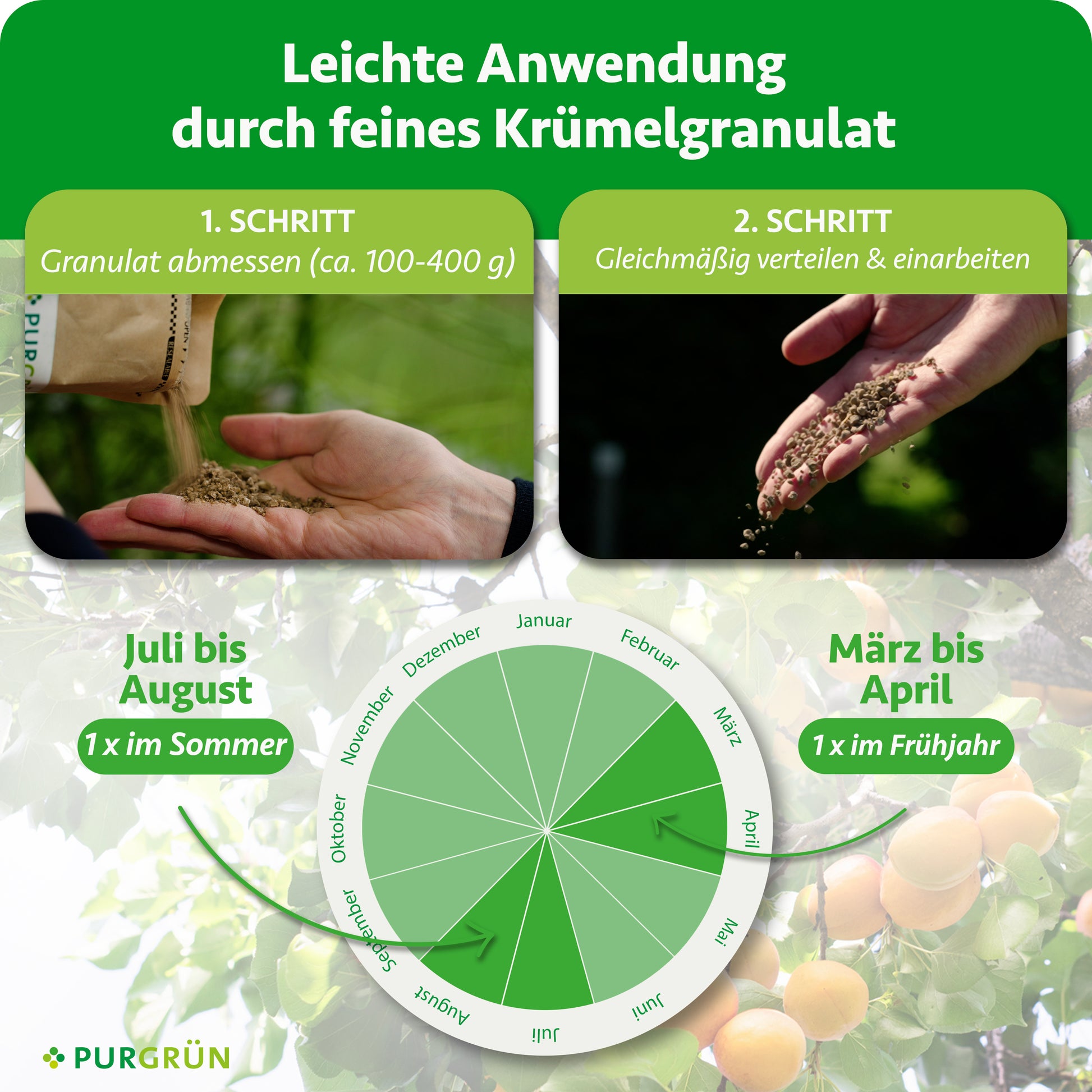 Purgrün Bio-Obstbaum-Dünger 1 kg