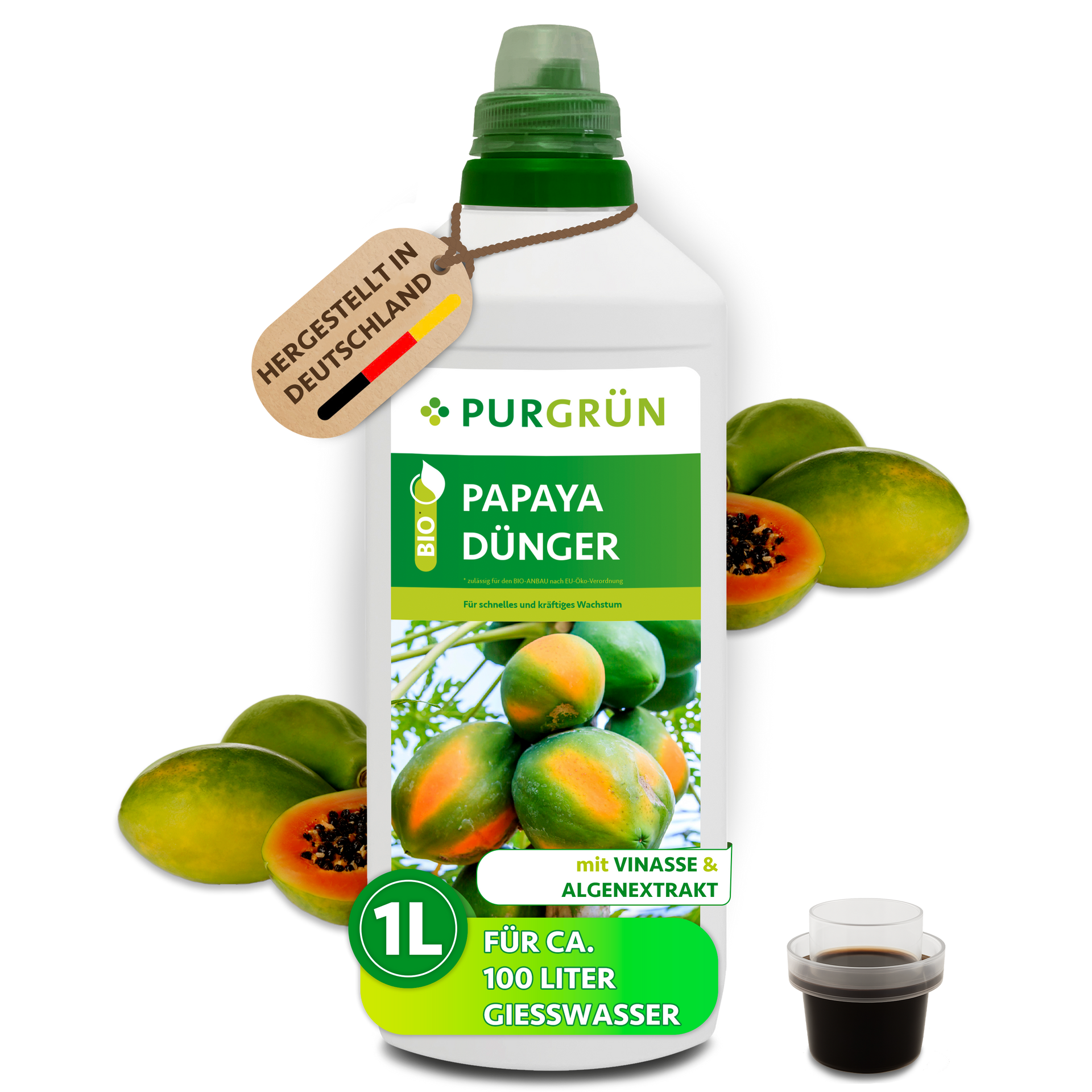 Purgrün Bio-Papaya-Dünger 1 Liter