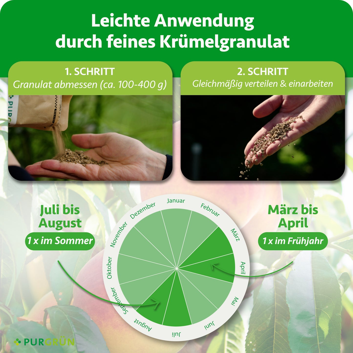 Bio-Pfirsichbaum-Dünger 1 kg