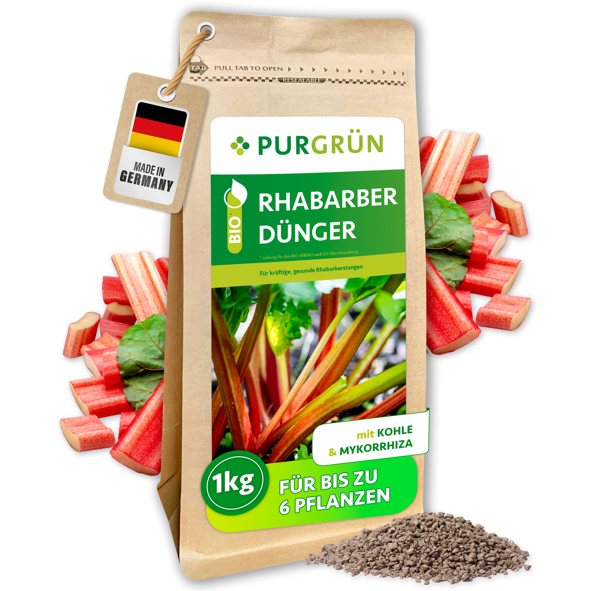 Purgrün Bio-Rhabarber-Dünger 1 kg