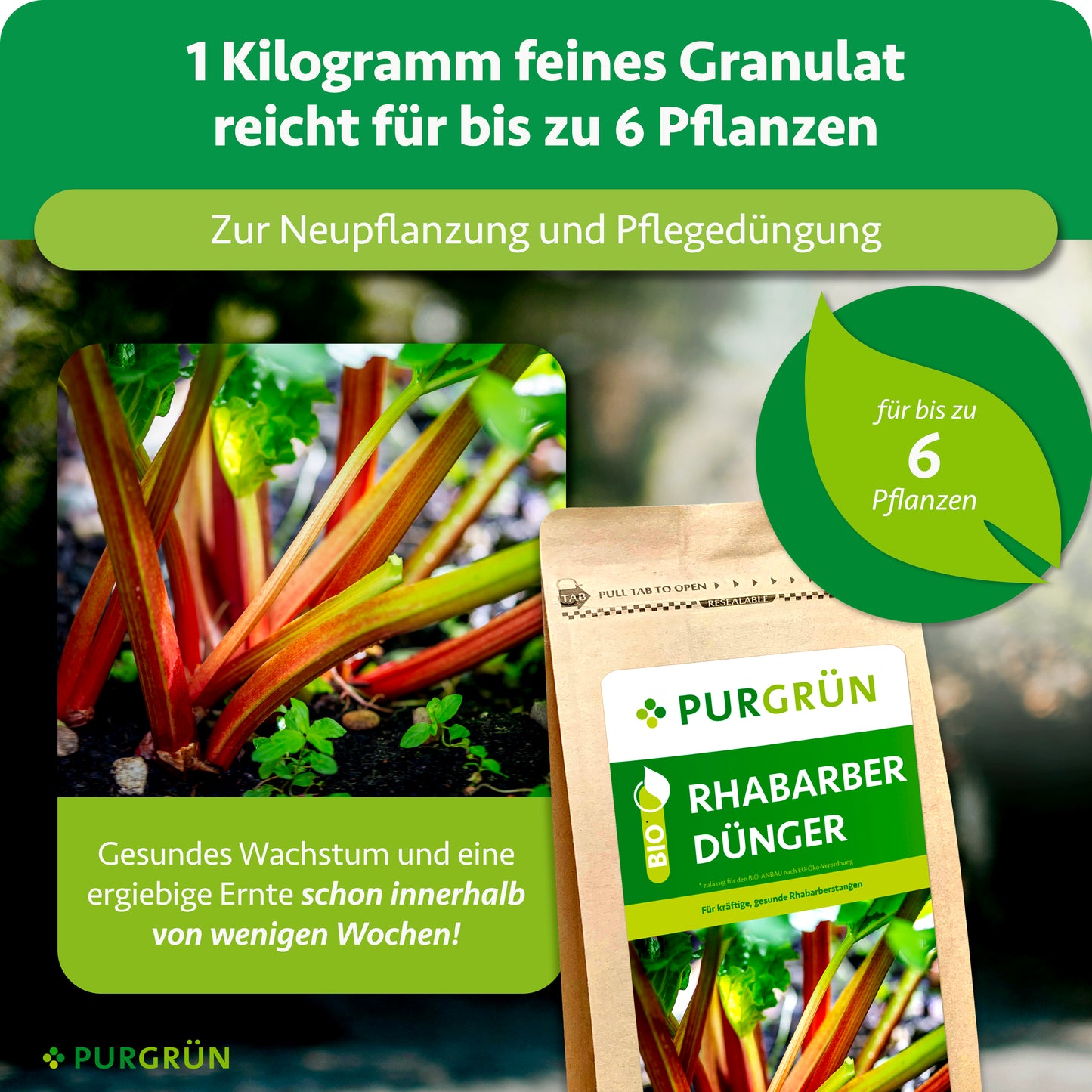 Bio-Rhabarber-Dünger 1 kg