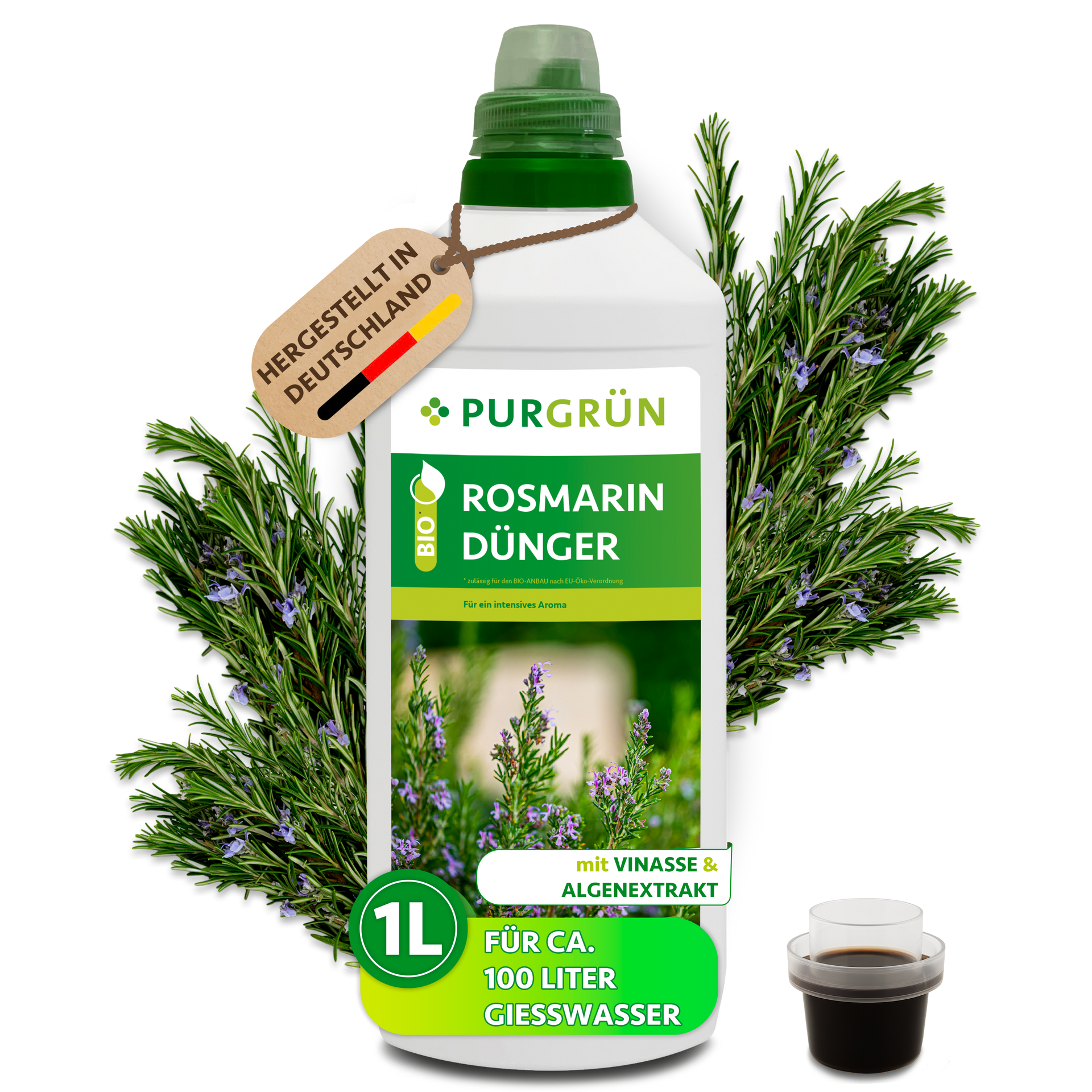 Purgrün Bio-Rosmarin-Dünger 1 Liter