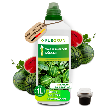 zuckermelone düngen Purgrün Bio-Wassermelone-Dünger 1 Liter