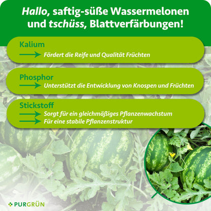 dünger für melonenpflanzen Purgrün Bio-Wassermelone-Dünger 1 Liter