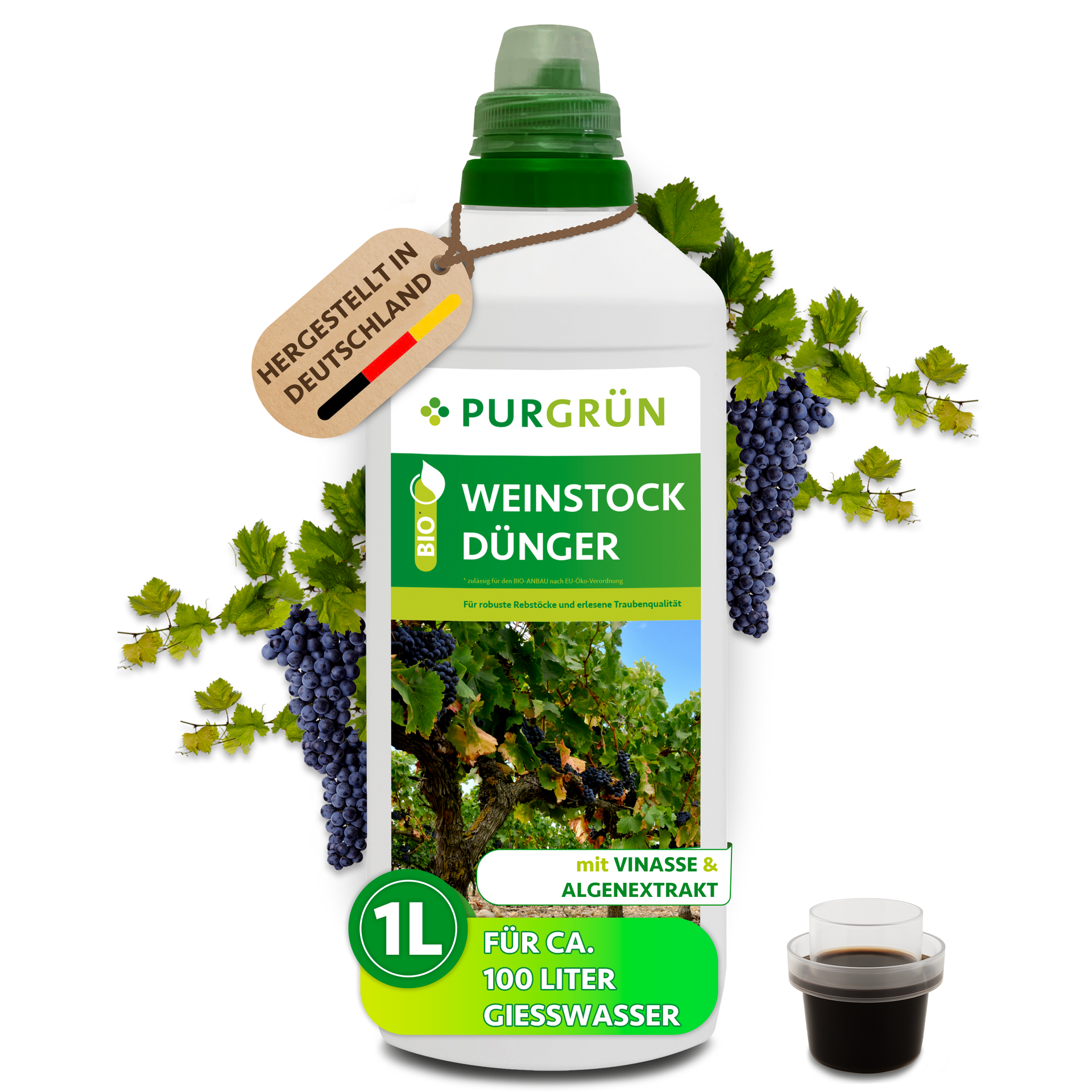 Purgrün Bio-Weinstock-Dünger 1 Liter