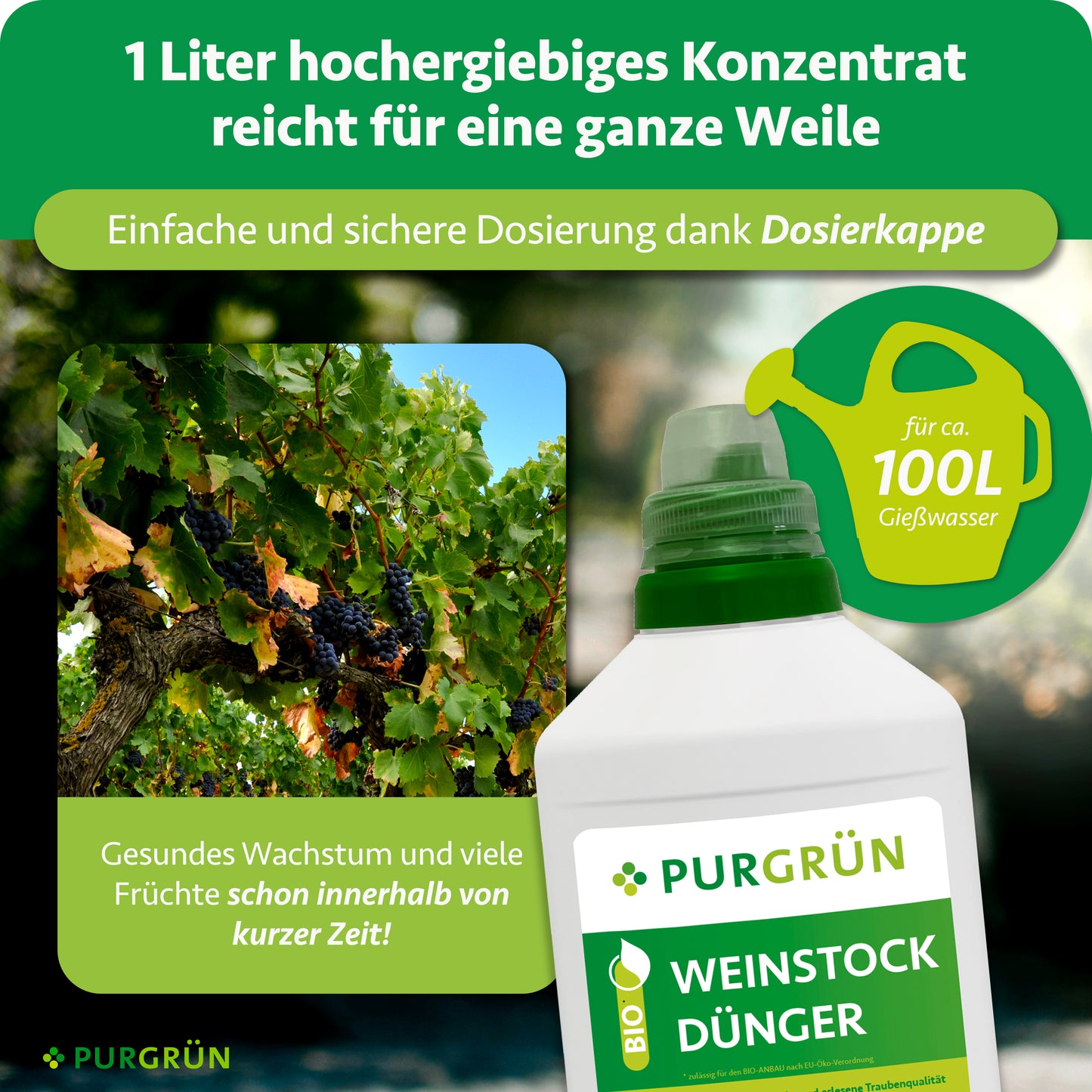 Bio-Weinstock-Dünger 1 Liter