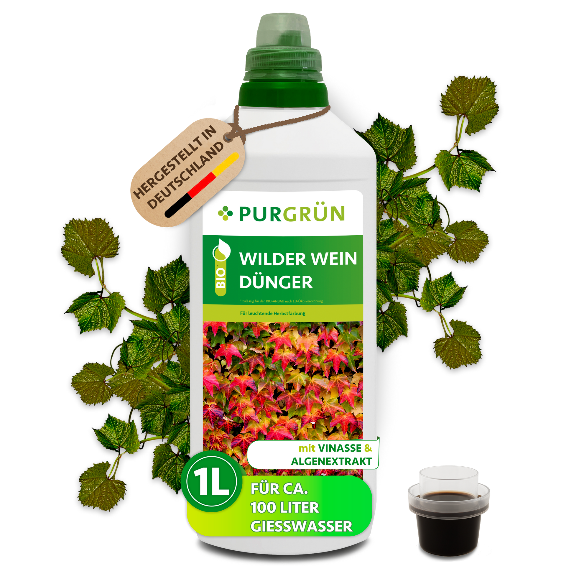 Purgrün Bio-Wilder-Wein-Dünger 1 Liter