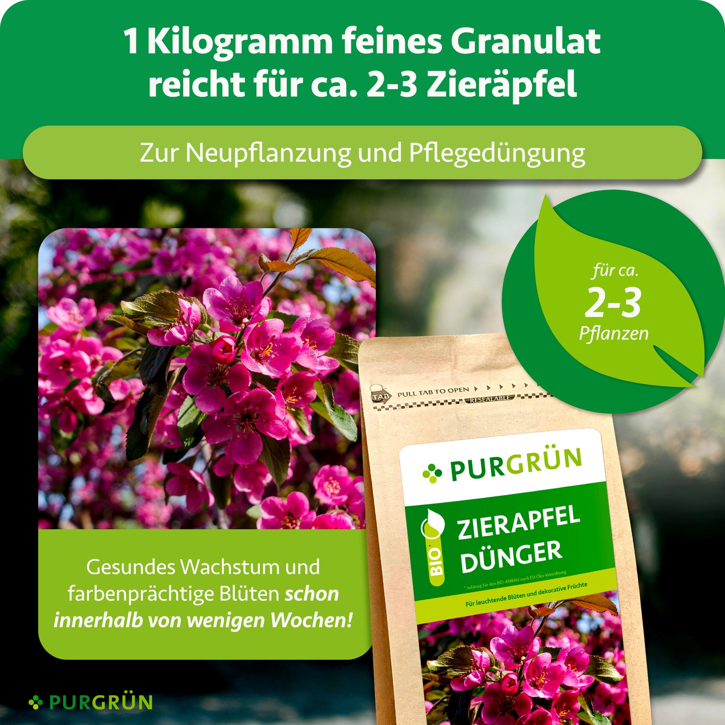 Bio-Zierapfel-Dünger 1 kg