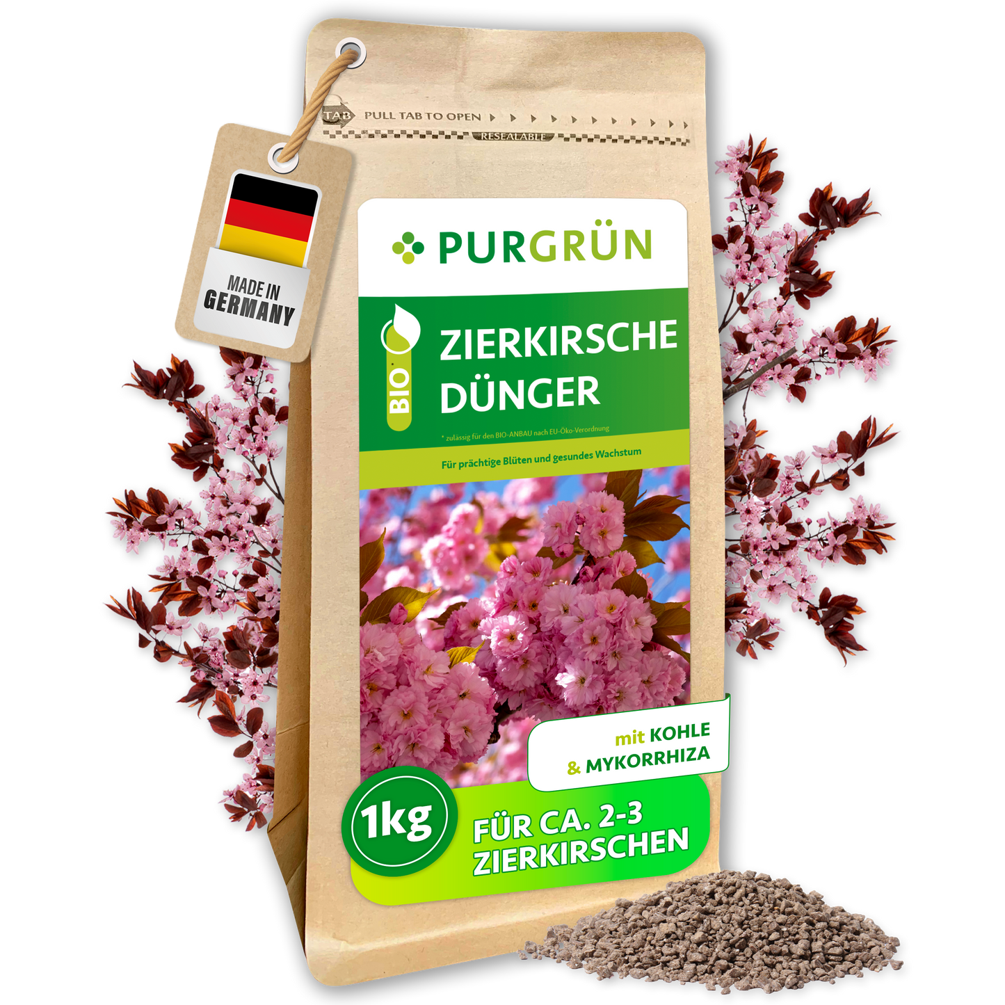 Purgrün Bio-Zierkirsche-Dünger 1 kg