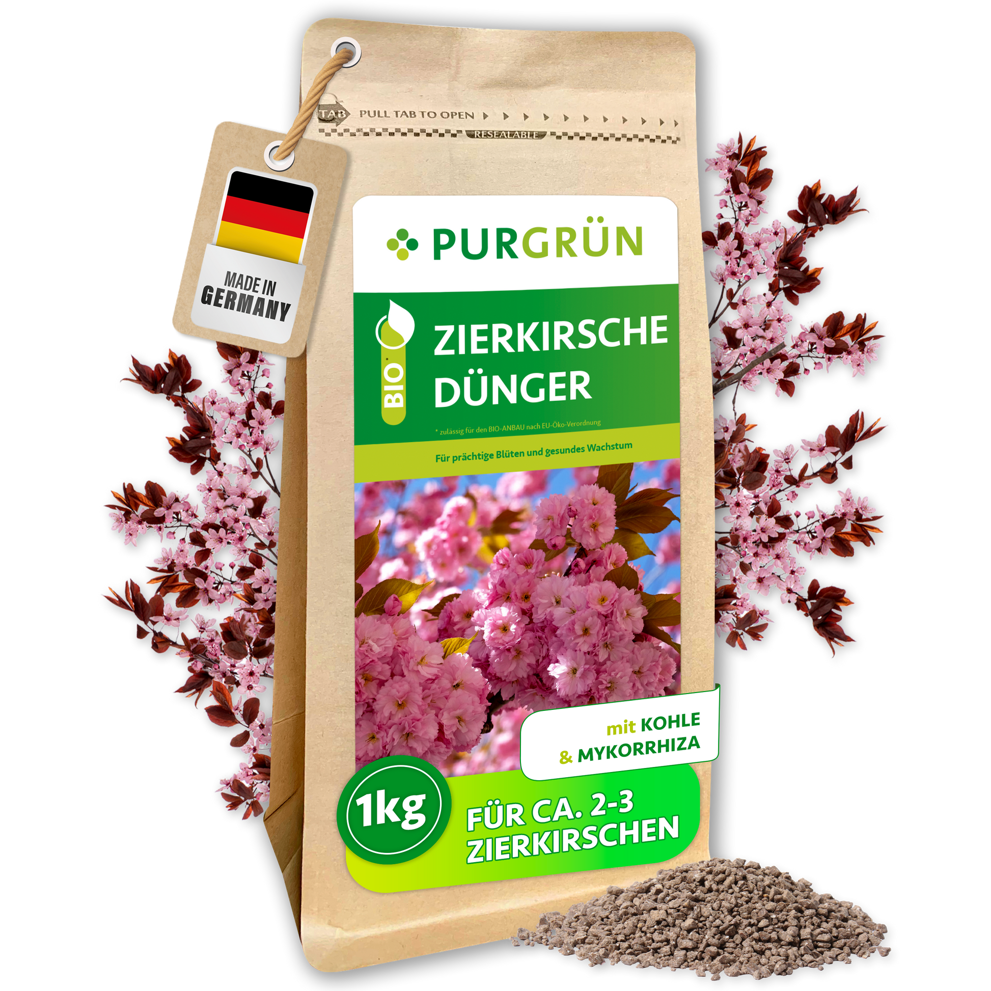 Purgrün Bio-Zierkirsche-Dünger 1 kg