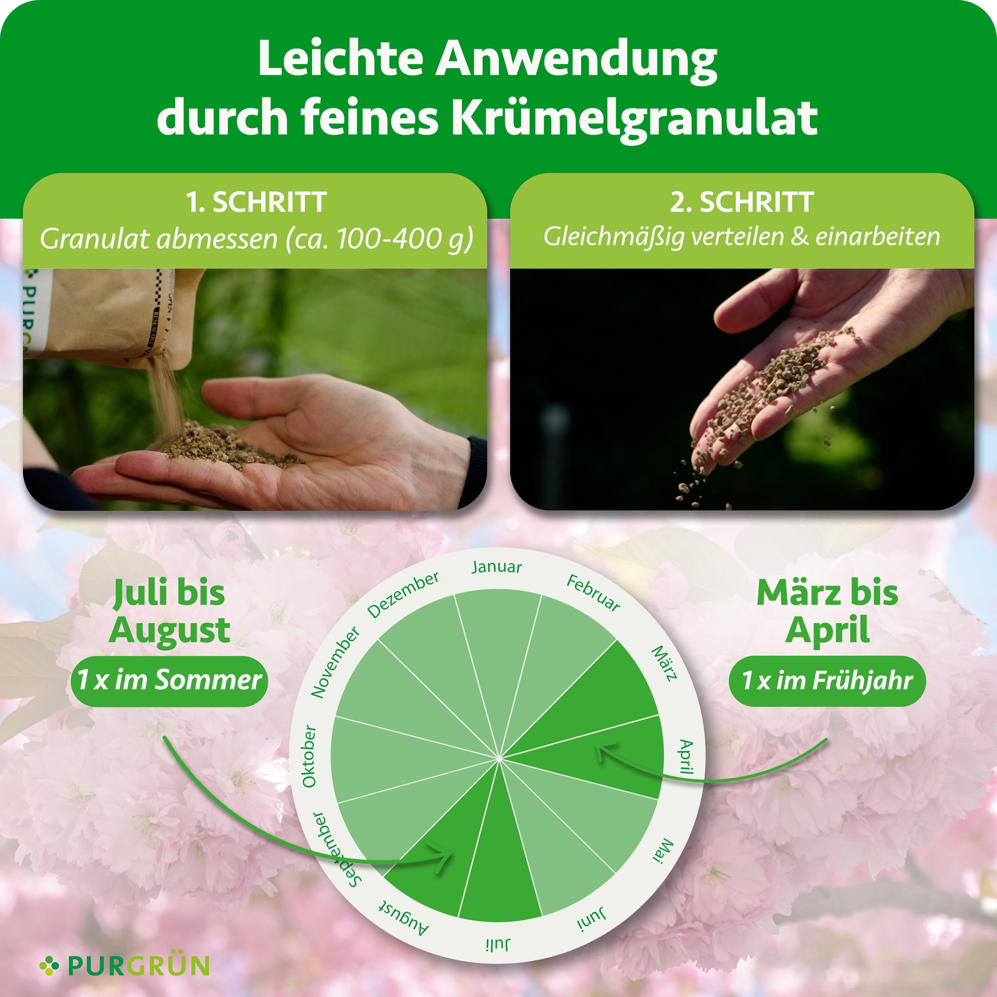 Purgrün Bio-Zierkirsche-Dünger 1 kg
