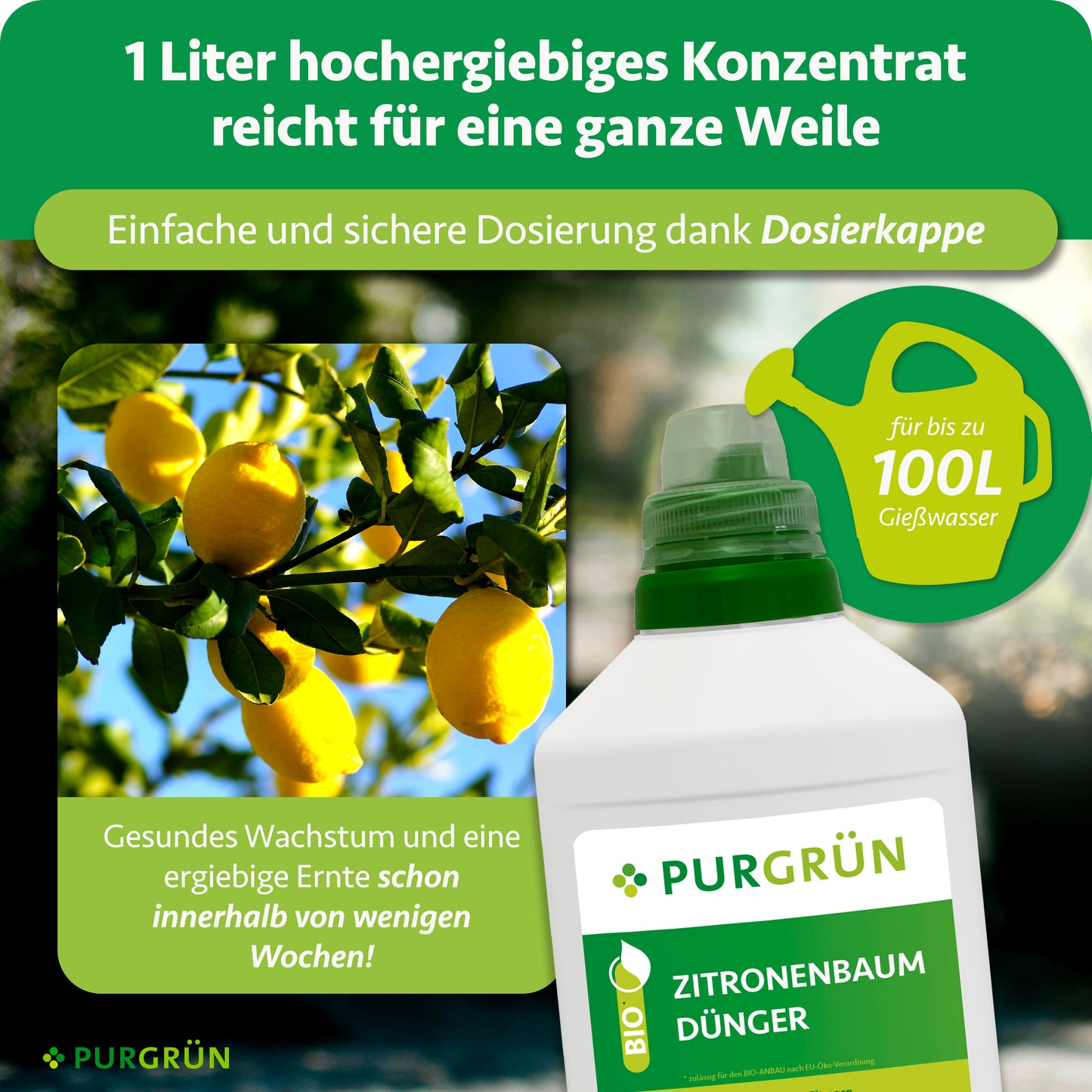 Bio-Zitronenbaum-Dünger 1 Liter