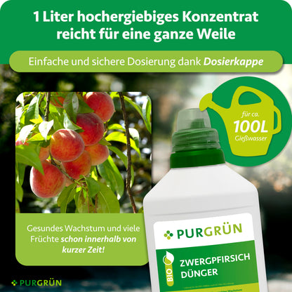 Bio-Zwergpfirsich-Dünger 1 Liter