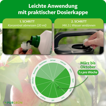 Bio-Zwergpfirsich-Dünger 1 Liter