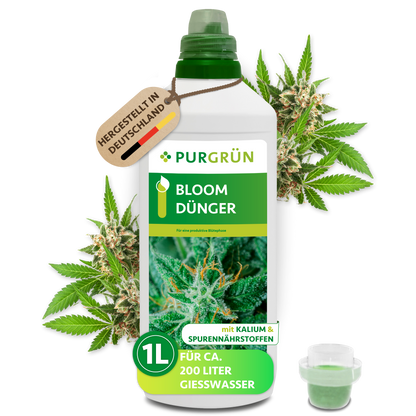 cannabis düngen in der blüte Purgrün Bloom-Dünger 1 Liter
