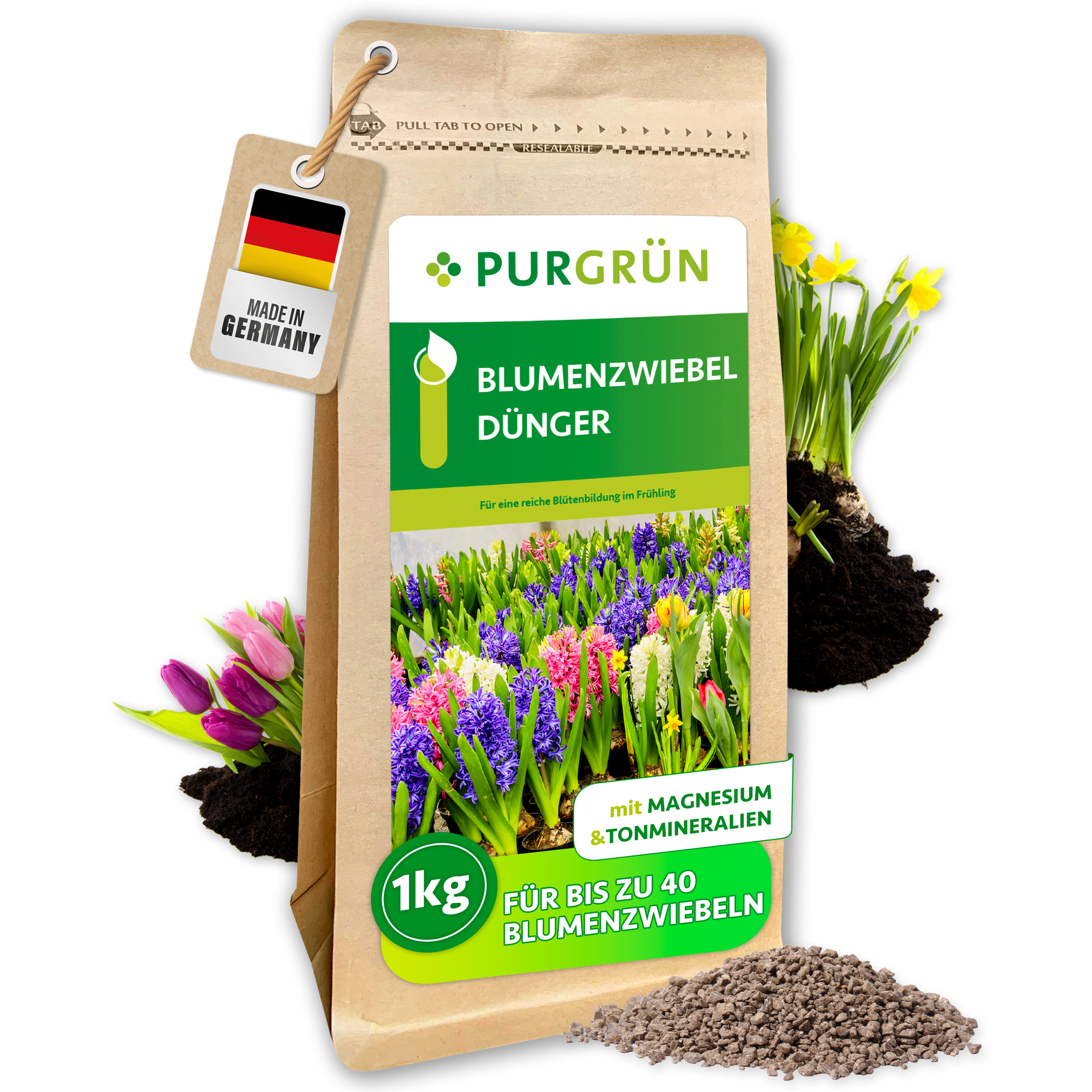 Purgrün Blumenzwiebel-Dünger 1 kg