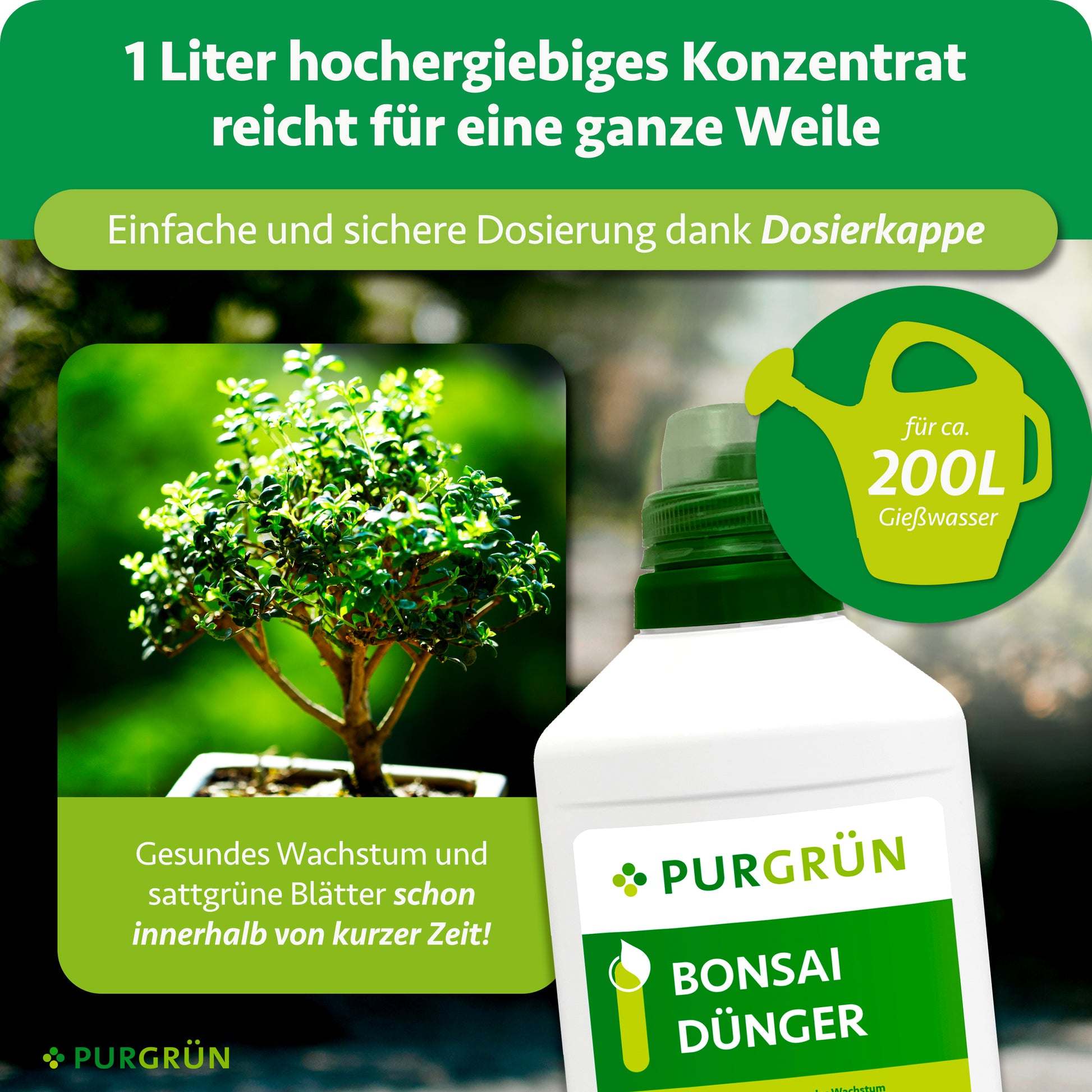 Purgrün Bonsai-Dünger 1 Liter