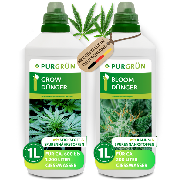Cannabis-Dünger-Set 2 x 1 Liter – Purgrün
