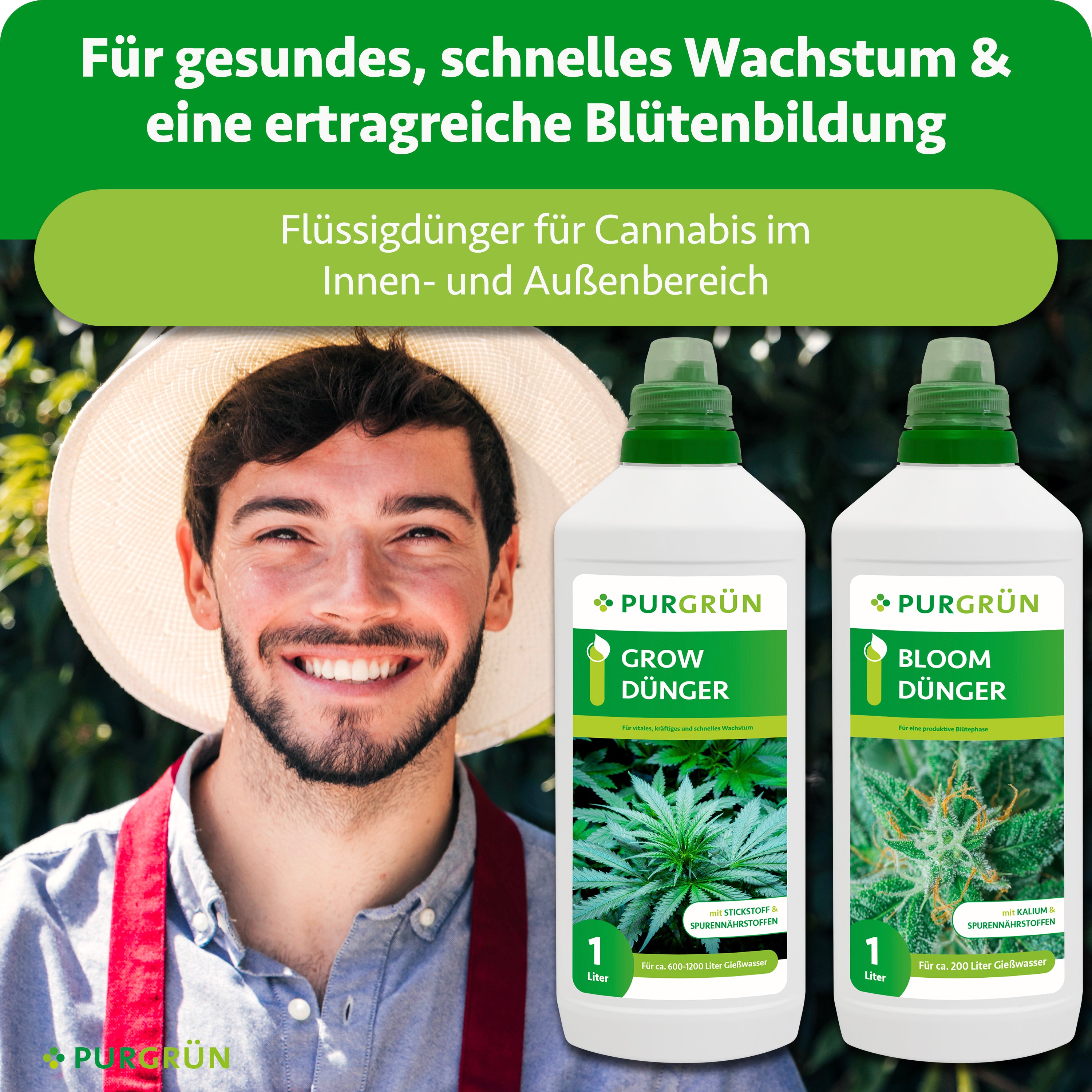 Plagron Coco Dünger Set Basic: 4-teiliges NPK-Dünger-Set Für Cocos-Anbau (A & B, Green Sensation, Power Roots, Pure Enzym) – Für Indoor & Outdoor