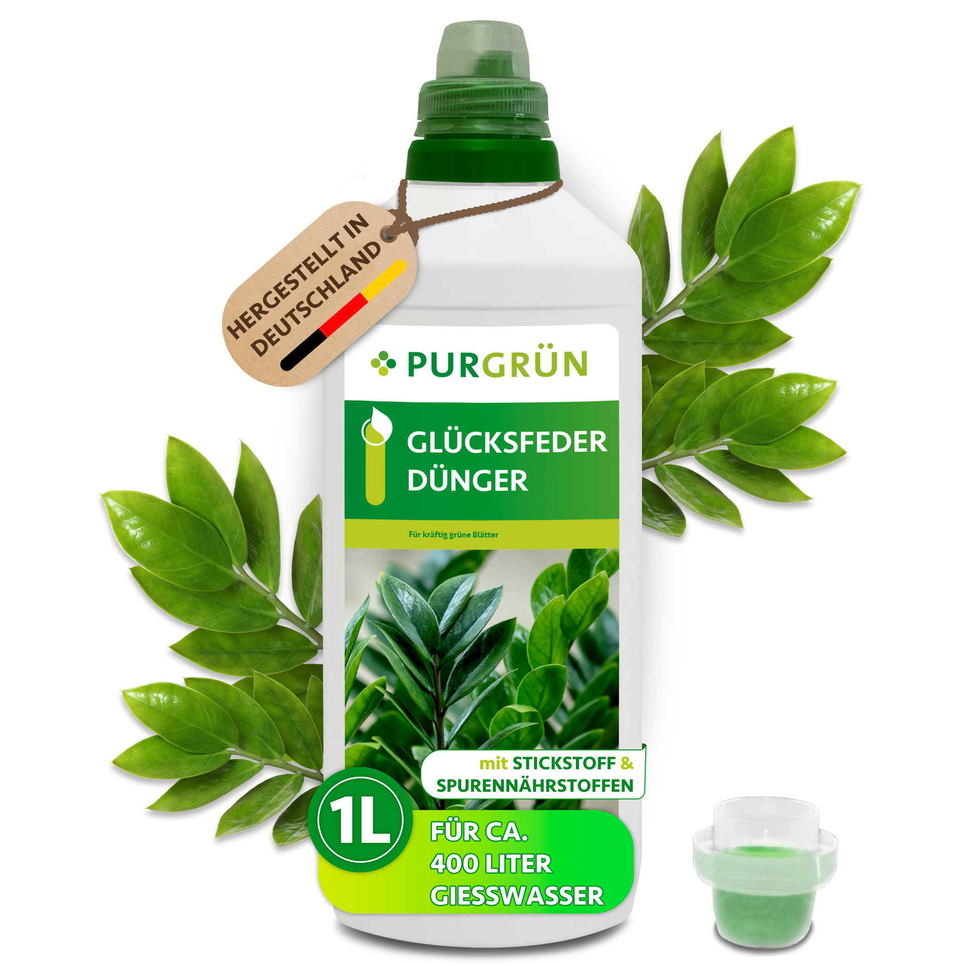 Purgrün Glücksfeder-Dünger 1 Liter