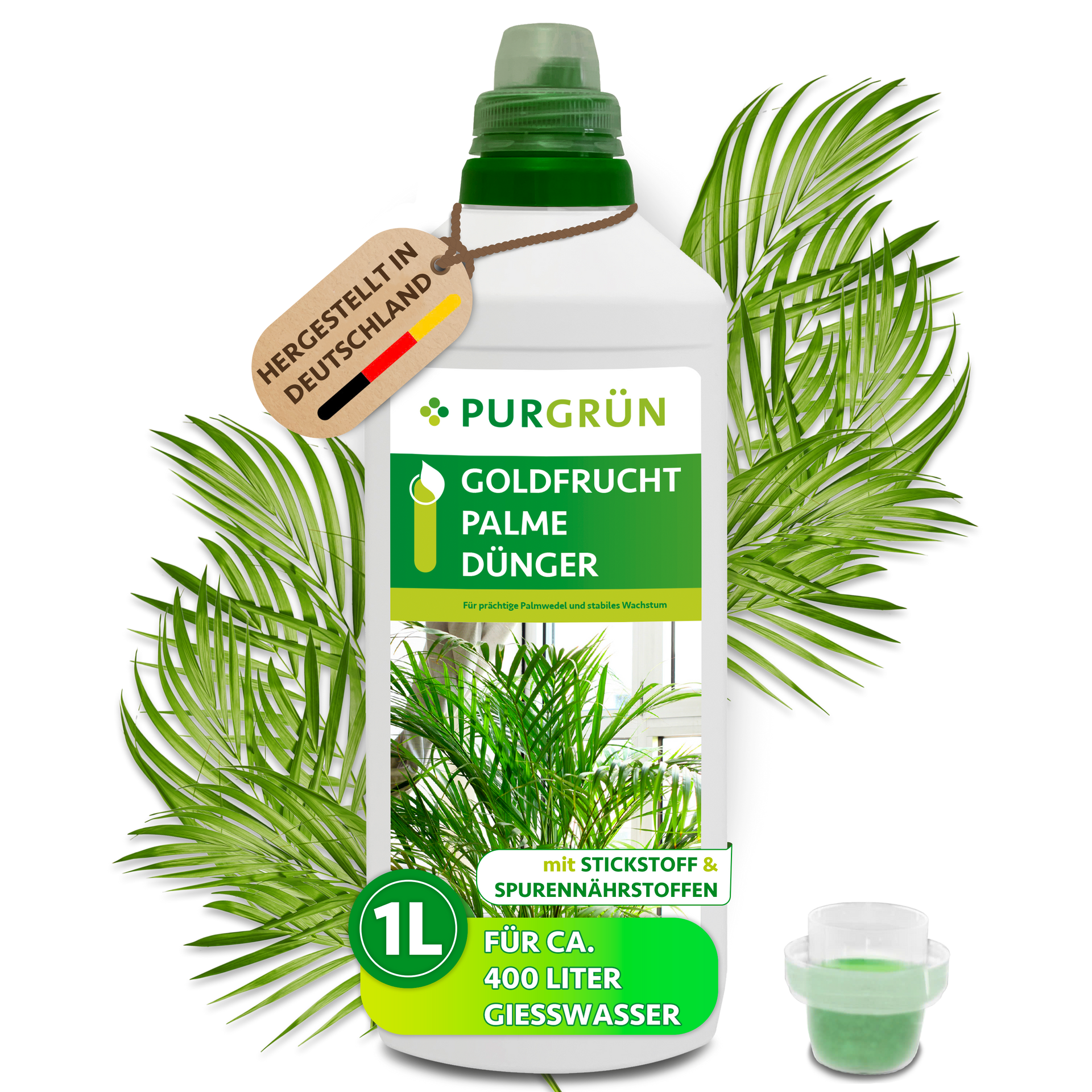 Purgrün Goldfruchtpalme-Dünger 1 Liter