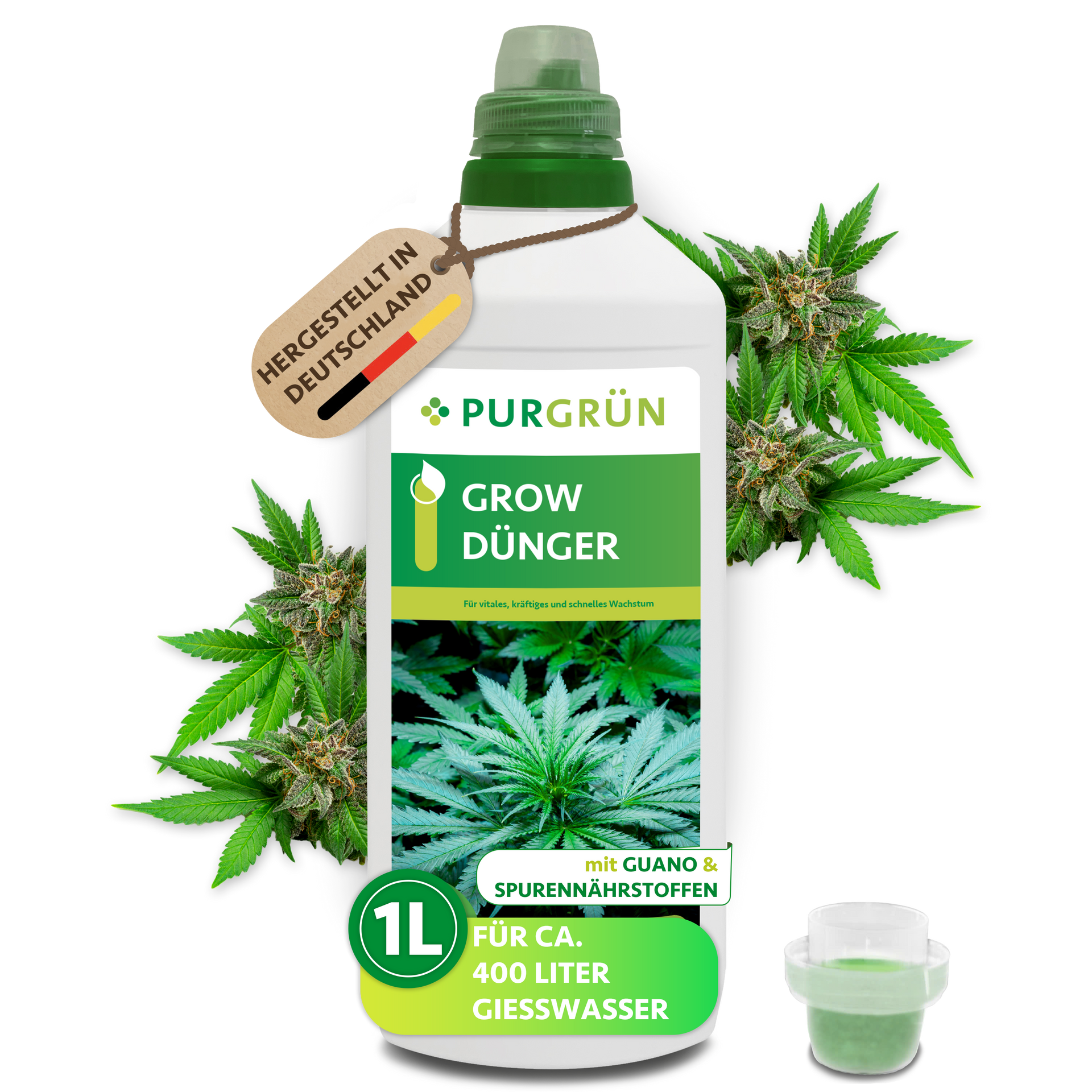 Cannabis Grow-Dünger 1 Liter – Purgrün