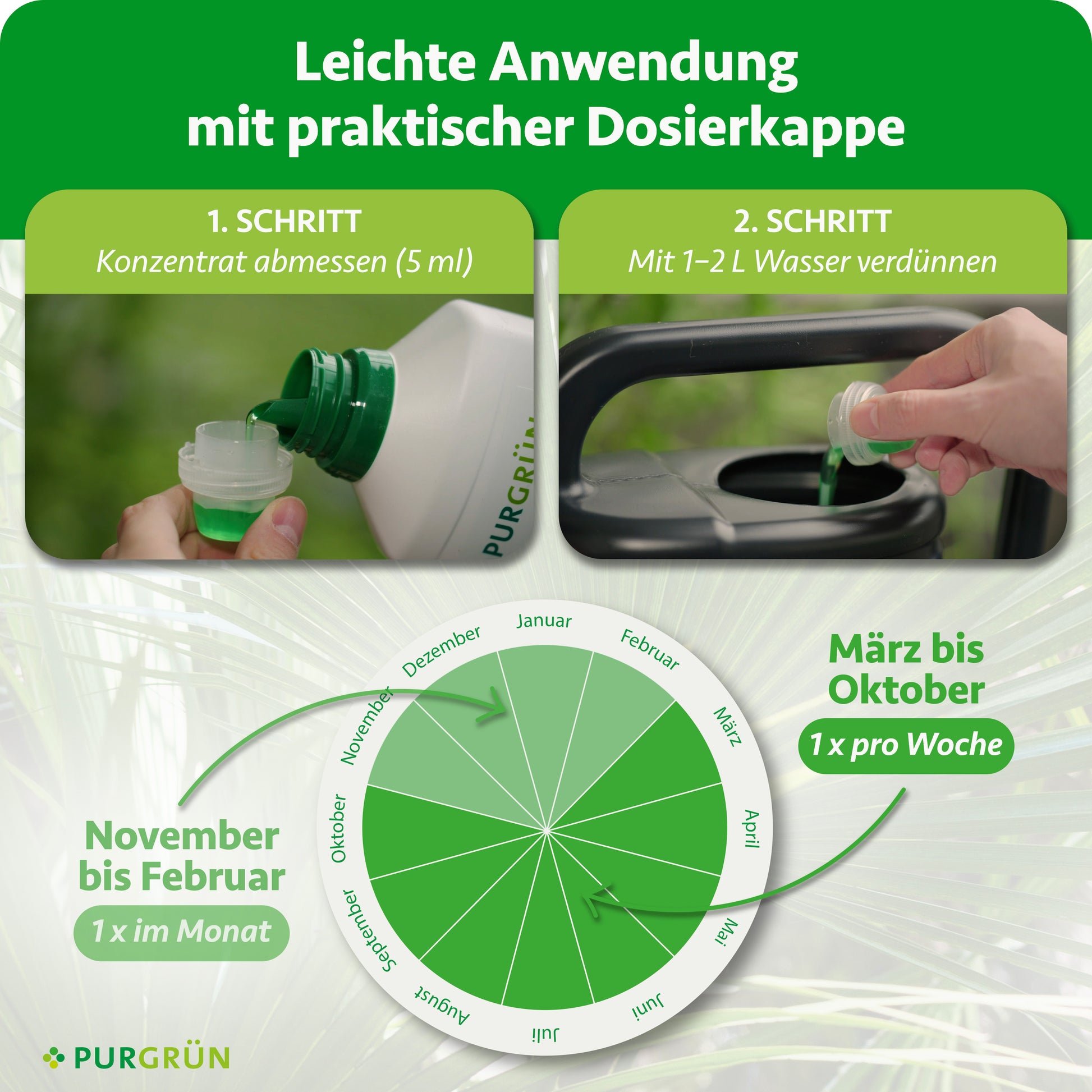 Purgrün Hanfpalmen-Dünger 1 Liter