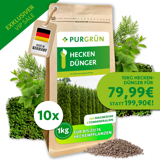 Heckendünger 10 kg - Vorrat für das ganze Jahr
