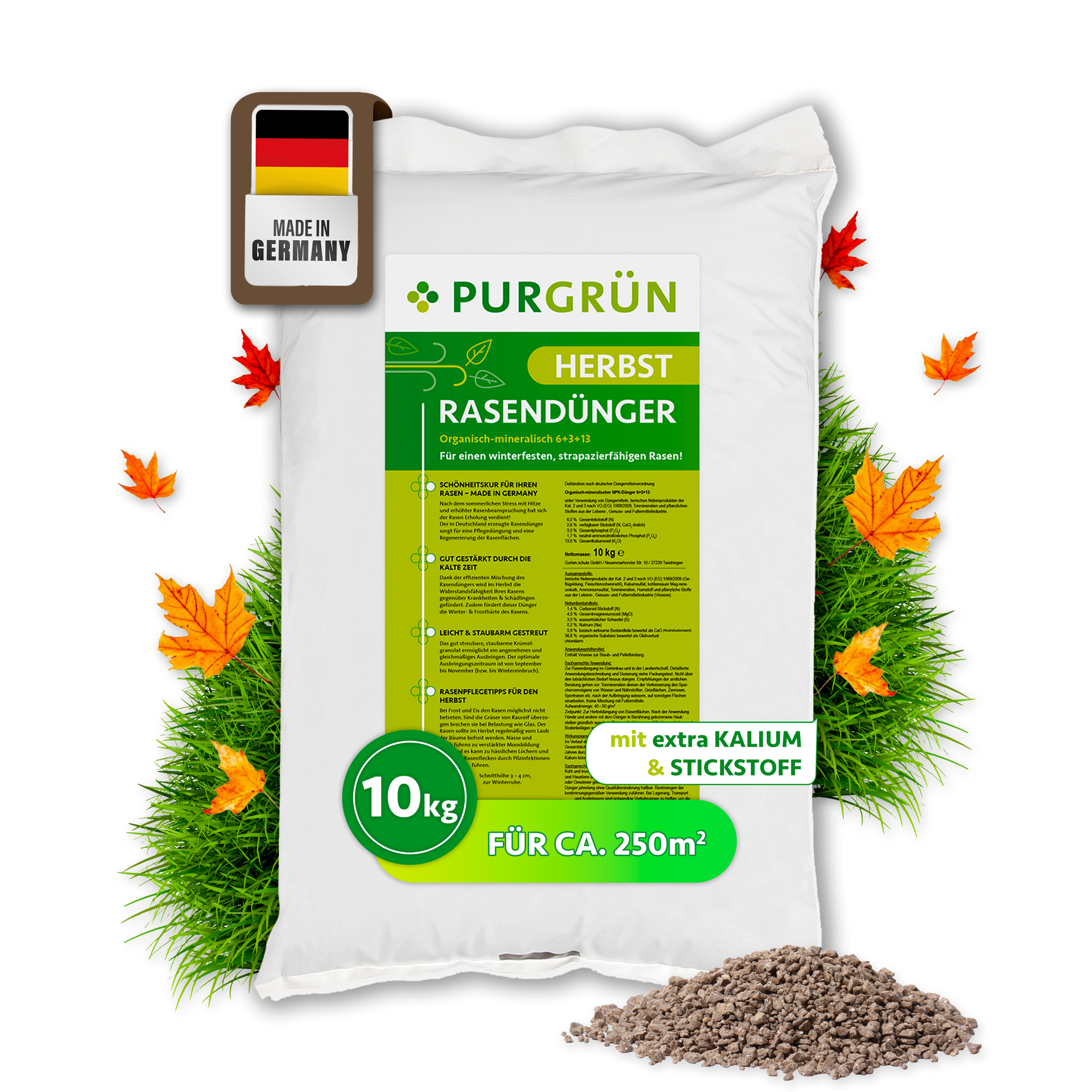 compo herbst rasendünger 10 kg Purgrün Herbstrasendünger 10 kg