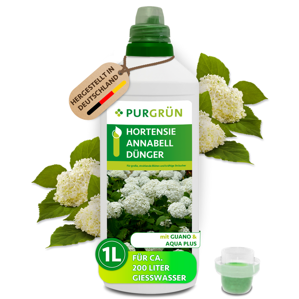 Purgrün Hortensie-Annabell-Dünger 1 Liter