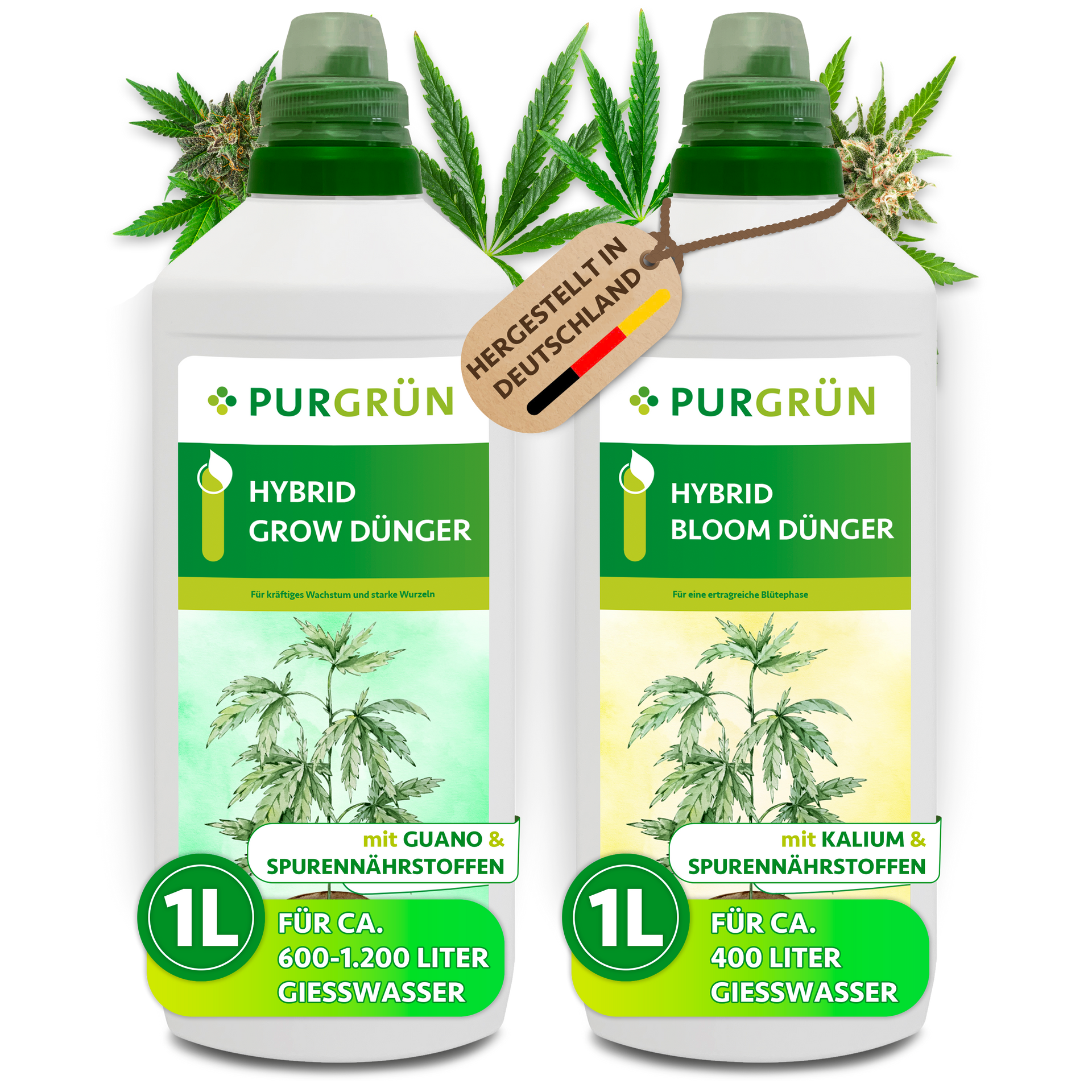 öl als dünger Hybrid-Dünger-Set 2 x 1 Liter – Purgrün