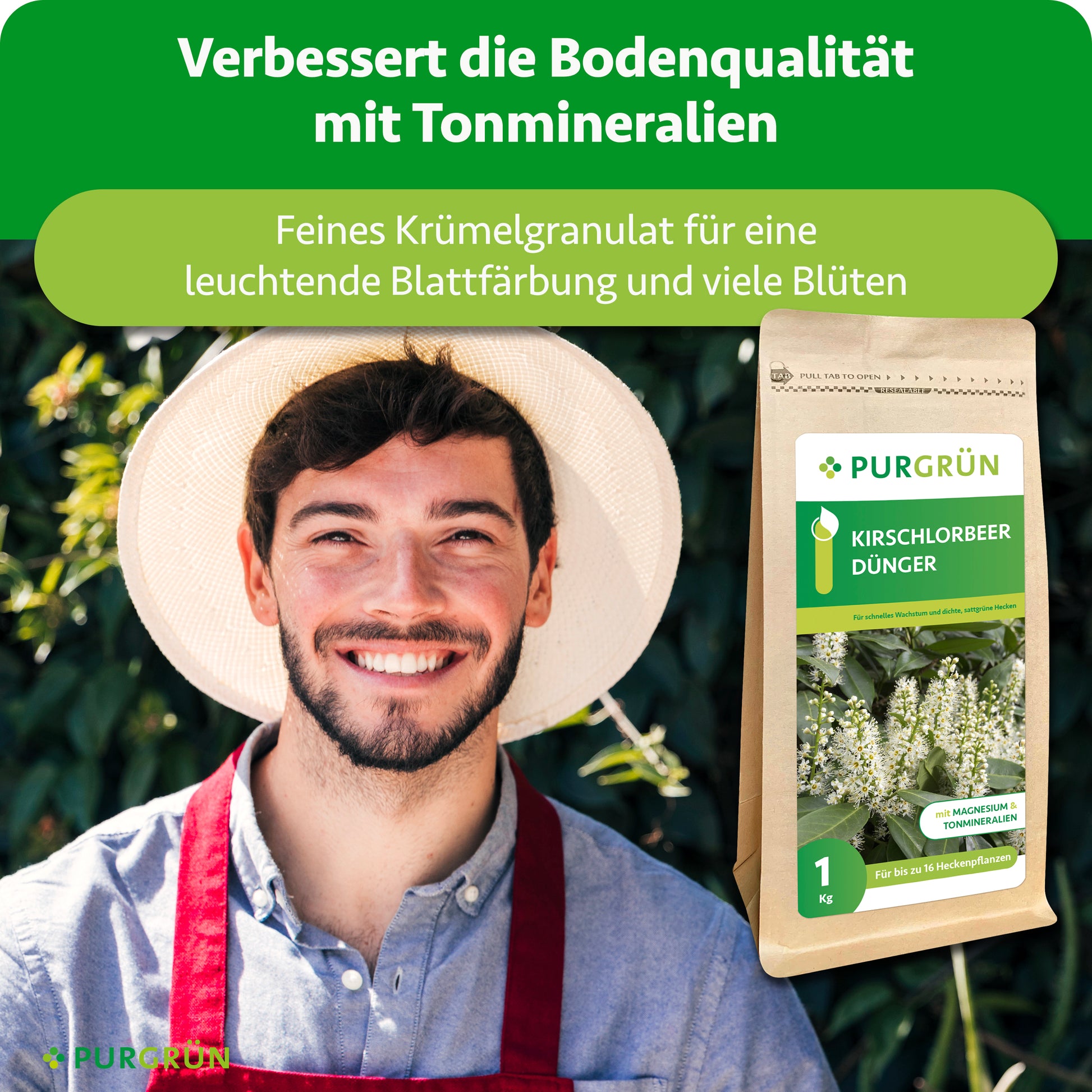 Purgrün Kirschlorbeer-Dünger 1 kg