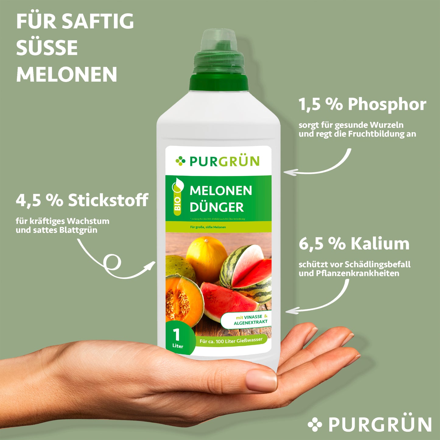 Bio-Melonen-Dünger 1 Liter