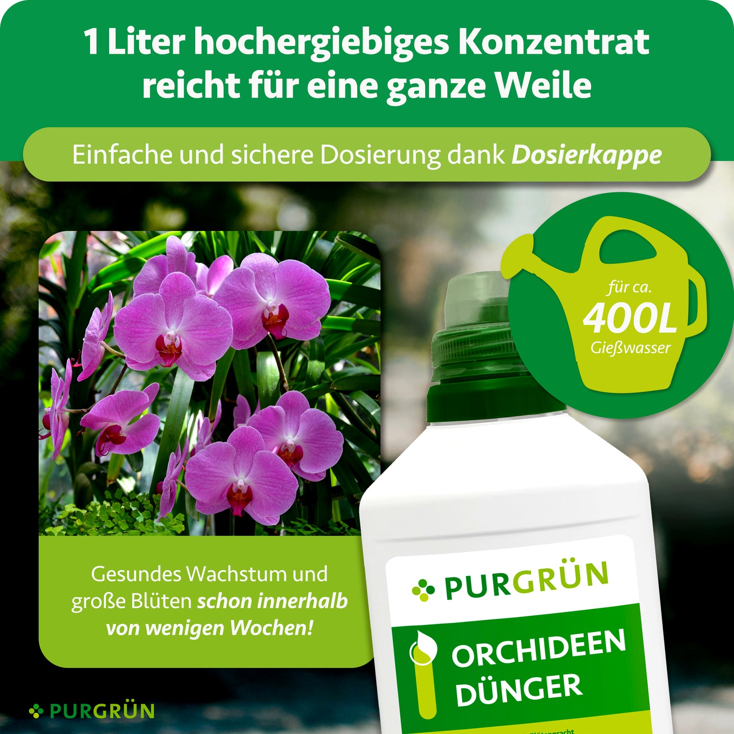 Purgrün Orchideendünger 1 Liter