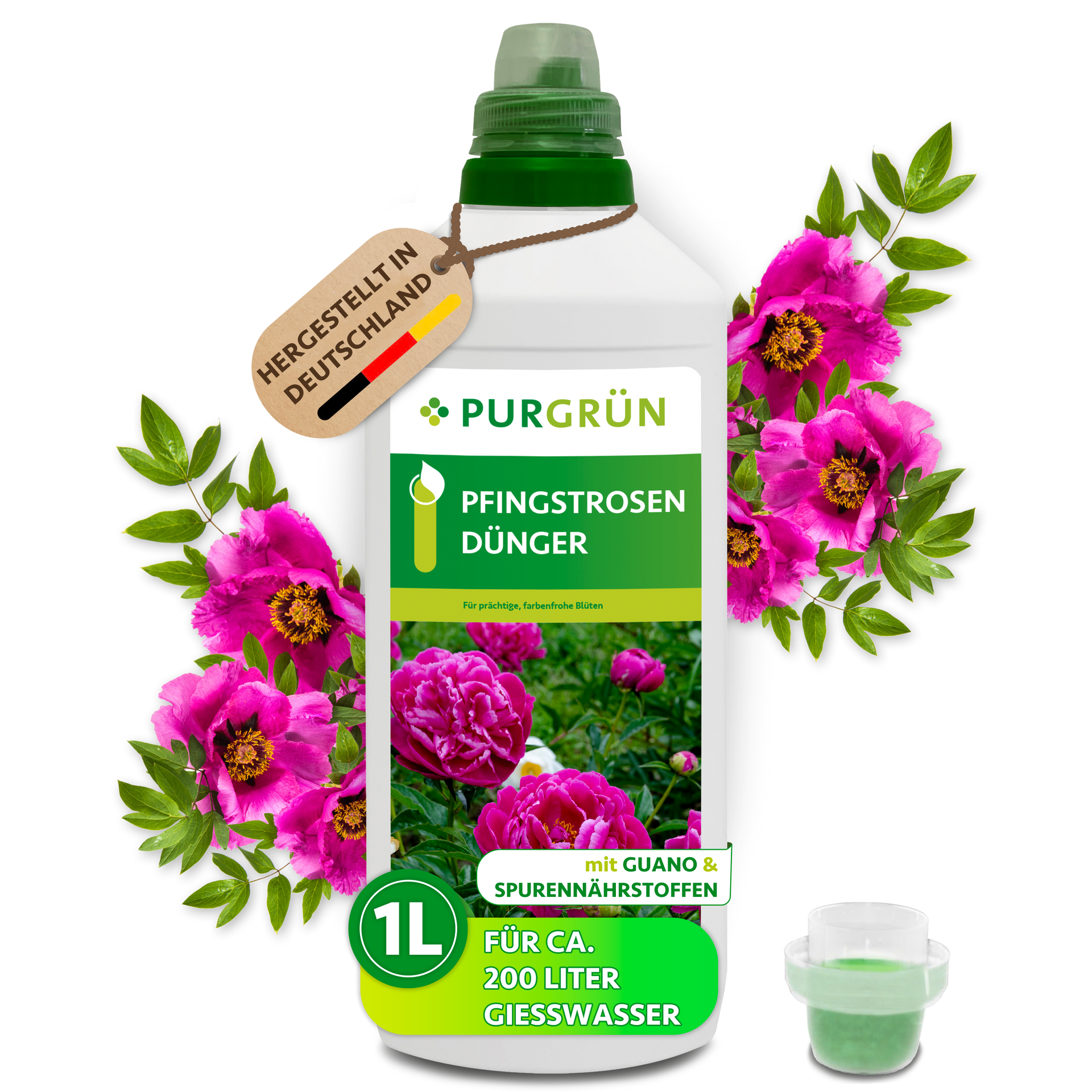 Purgrün Pfingstrosen-Dünger 1 Liter