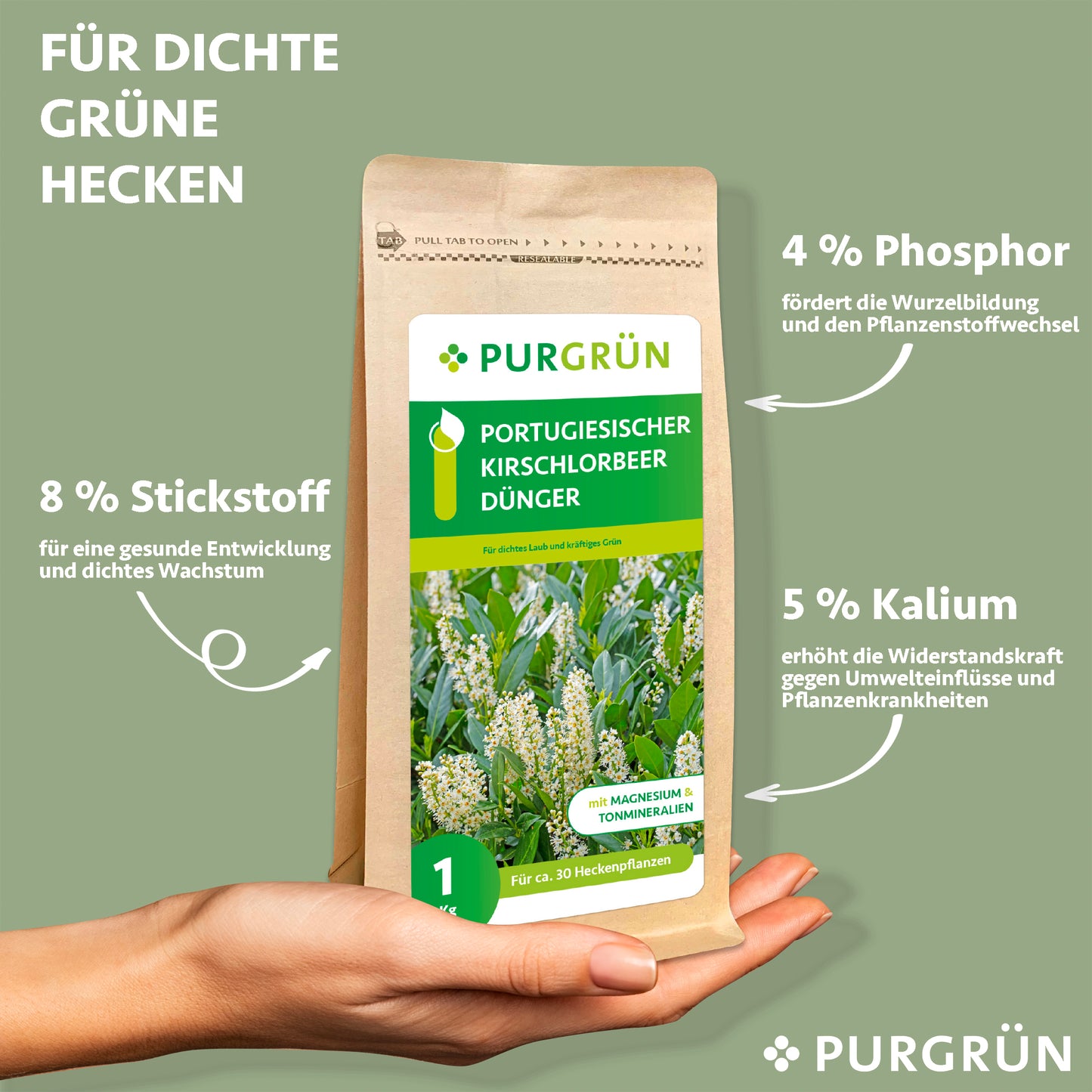 Portugiesischer-Kirschlorbeer-Dünger 1 kg