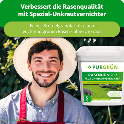 Rasendünger mit Unkrautvernichter 5 kg