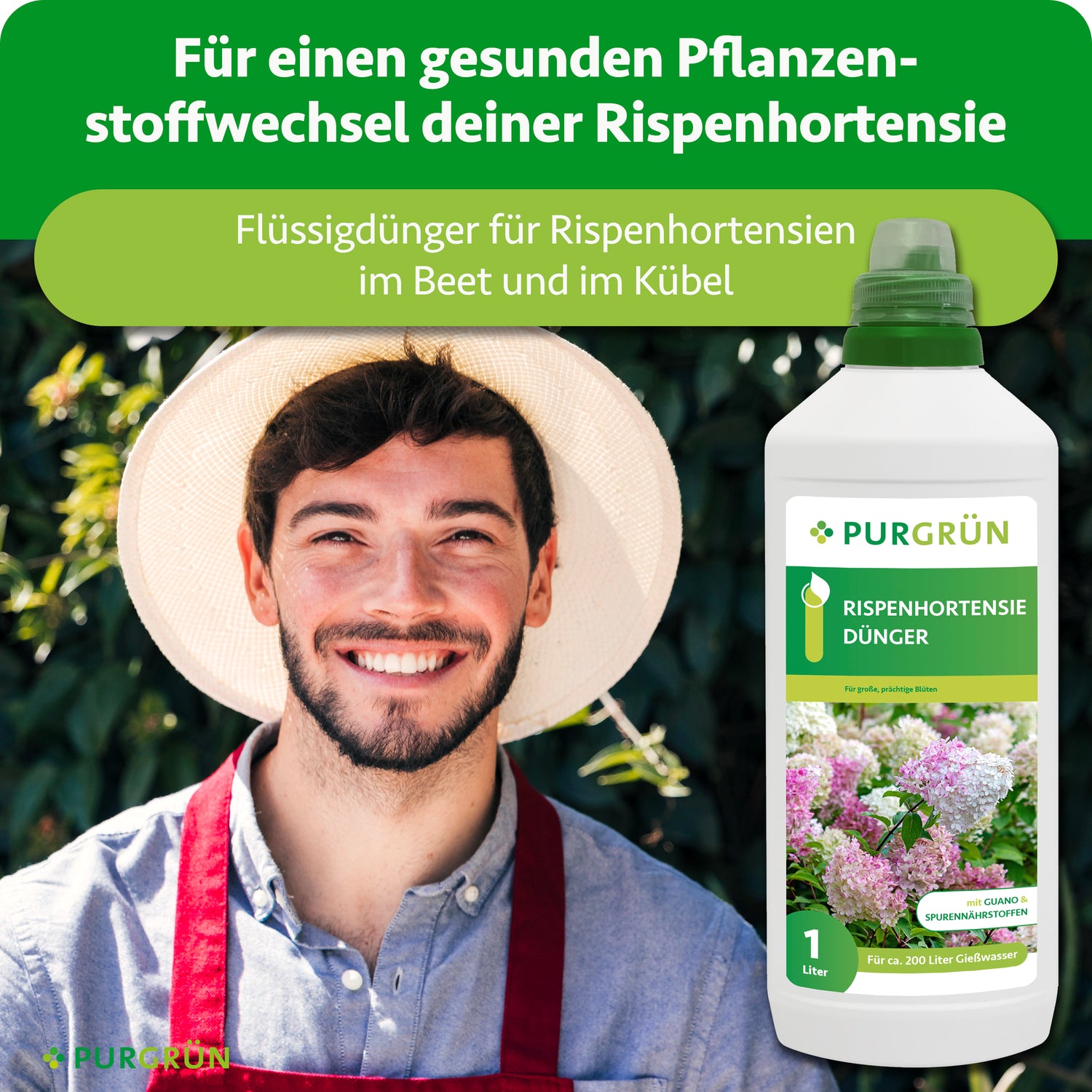 Purgrün Rispenhortensie-Dünger 1 Liter