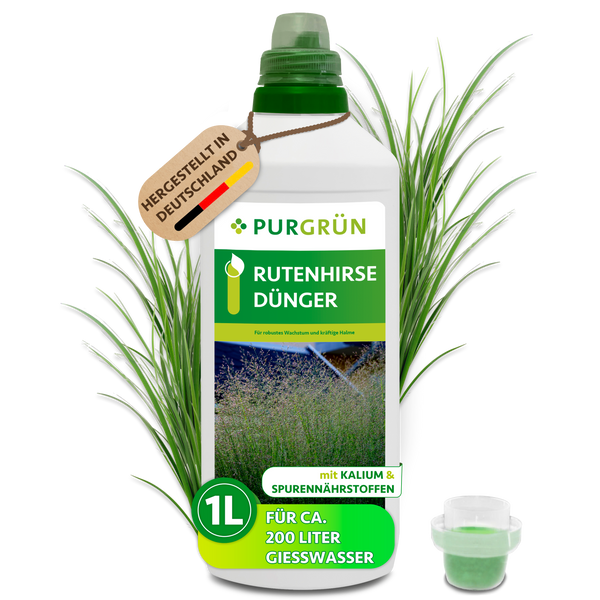 rutenhirse northwind düngen Purgrün Rutenhirse-Dünger 1 Liter