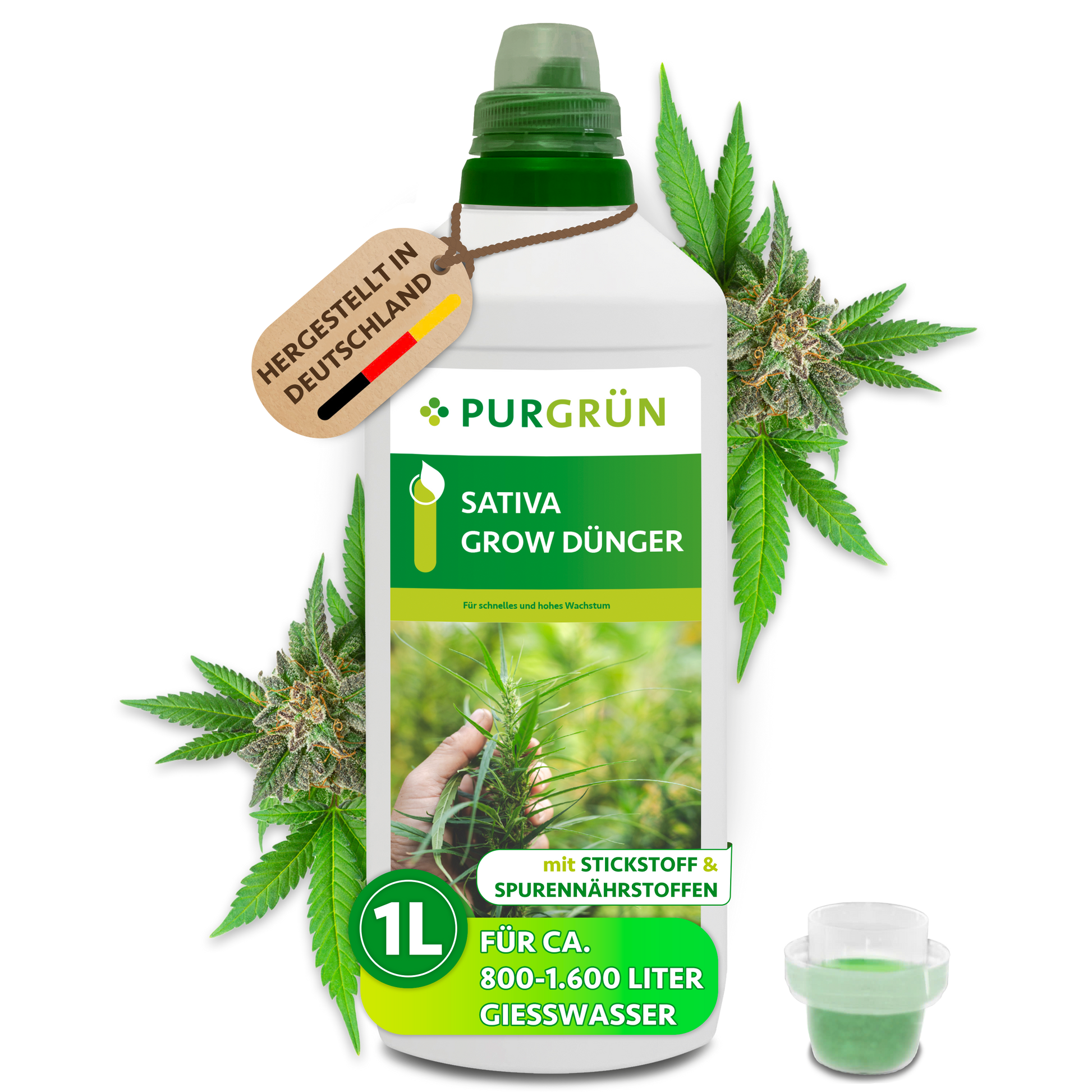 Sativa-Grow-Dünger 1 Liter – Purgrün