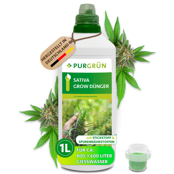 växer dünger Sativa-Grow-Dünger 1 Liter – Purgrün