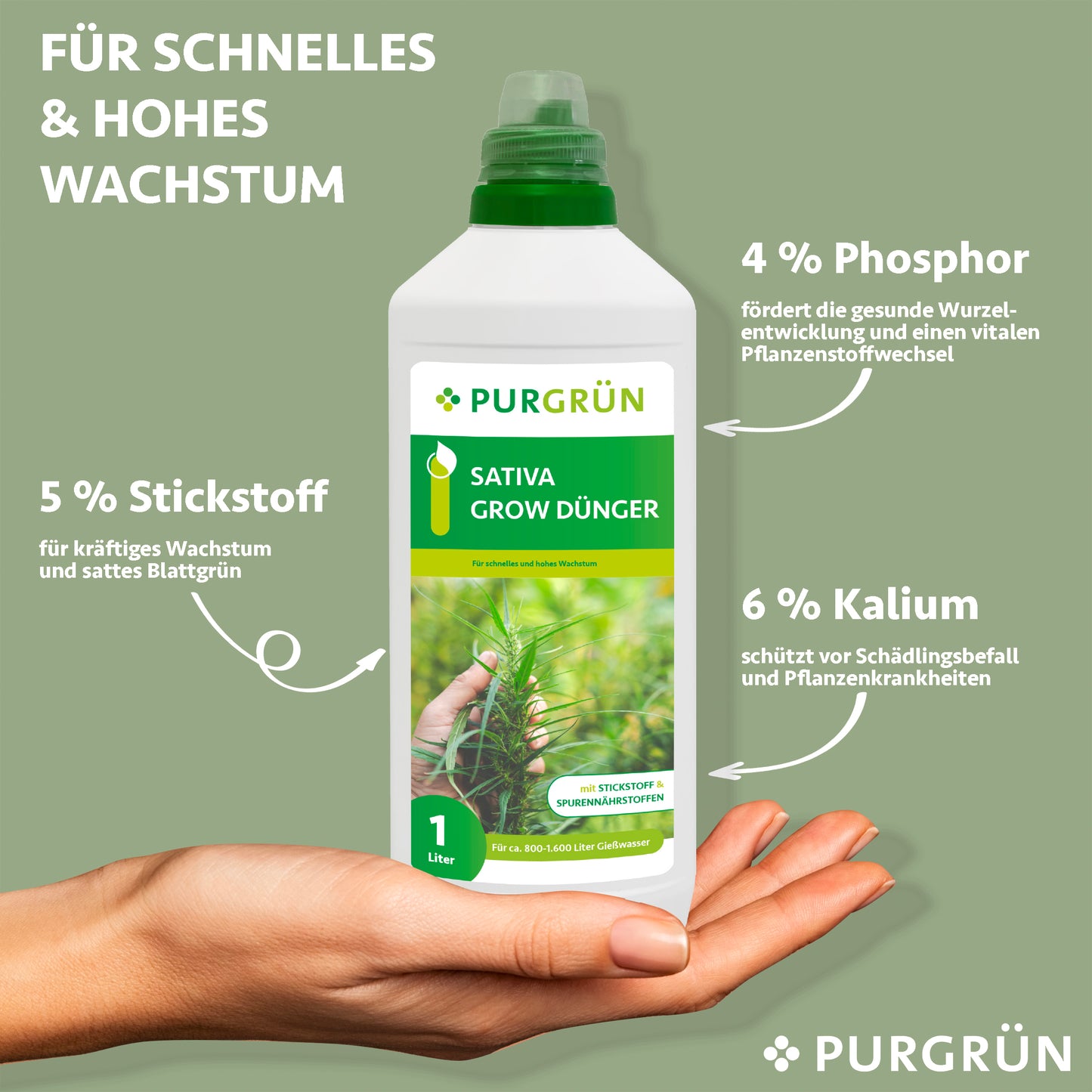 Sativa-Grow-Dünger 1 Liter