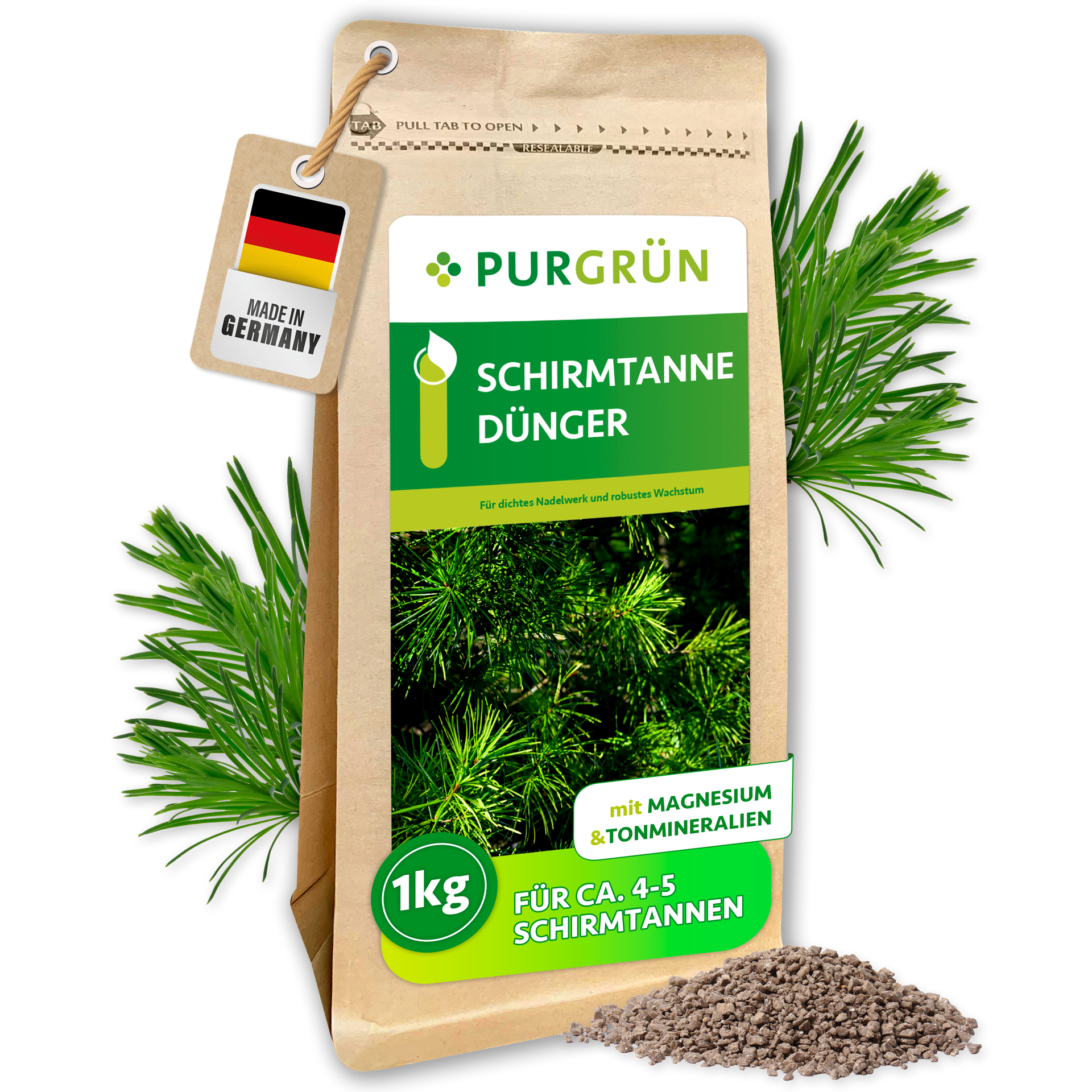 Purgrün Schirmtanne-Dünger 1 kg
