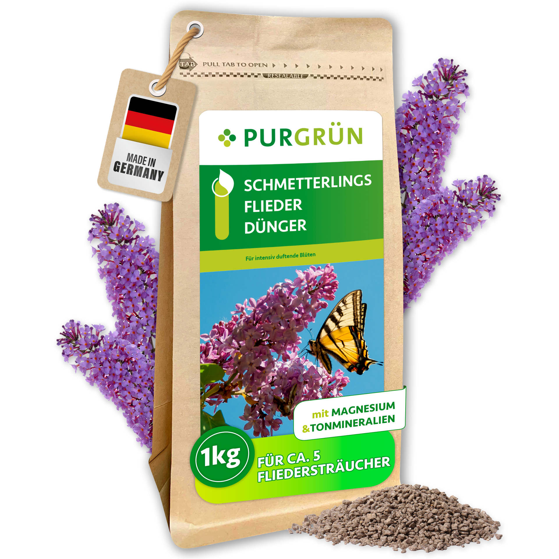 Purgrün Schmetterlingsflieder-Dünger 1 kg