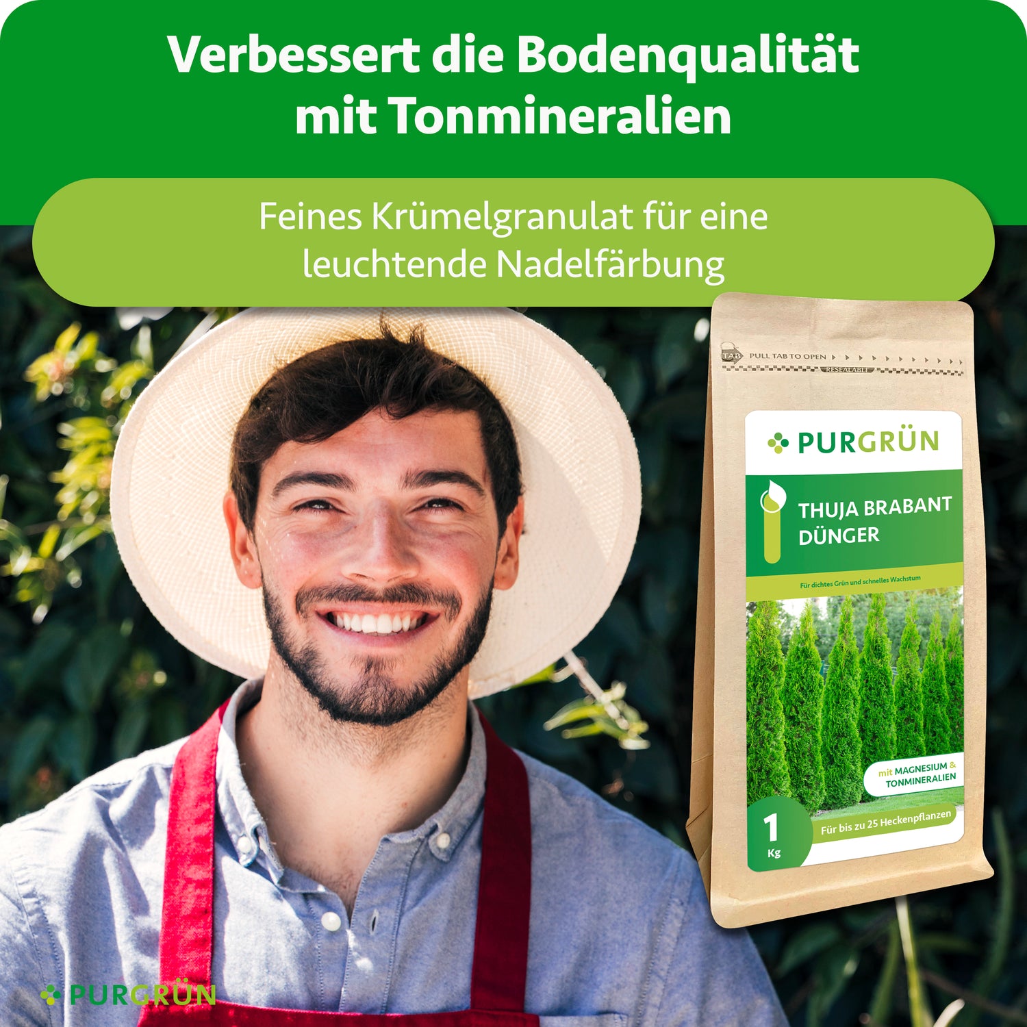 Purgrün Thuja-Brabant-Dünger 1 kg