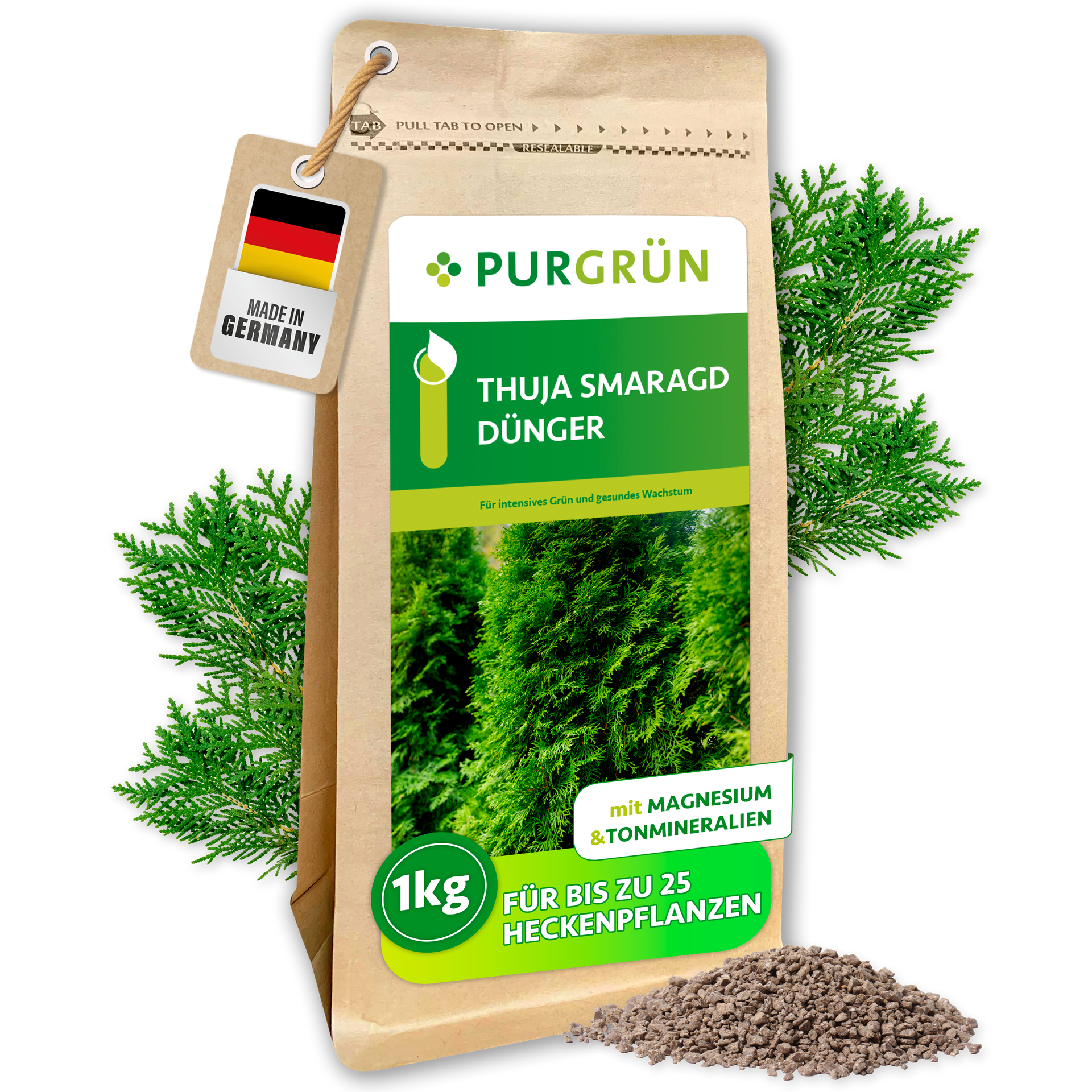Purgrün Thuja-Smaragd-Dünger 1 kg